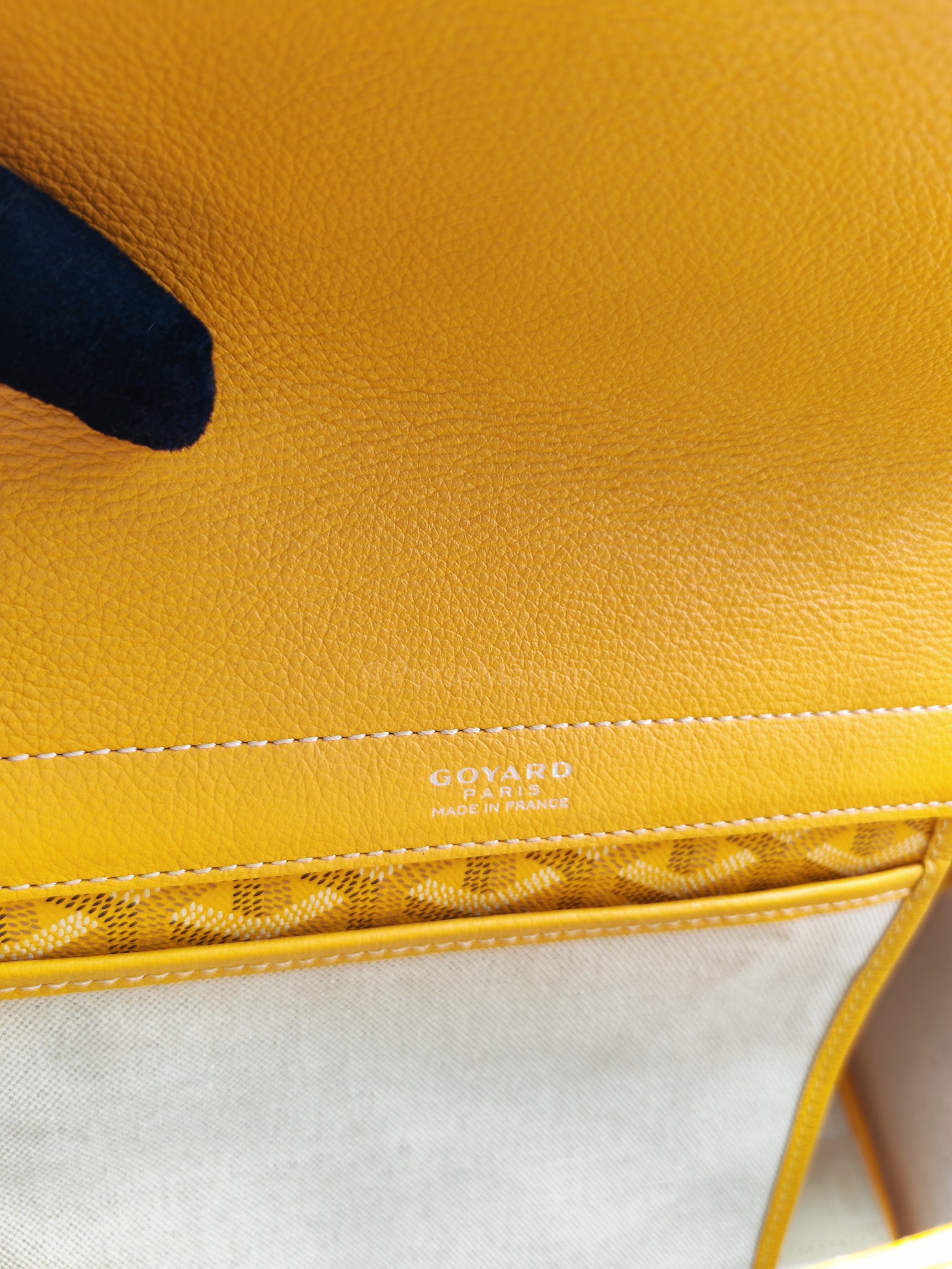 Rouette PM Jaune in Goyardine Canvas Tote Bag | Purse Maison Luxury Bags Shop