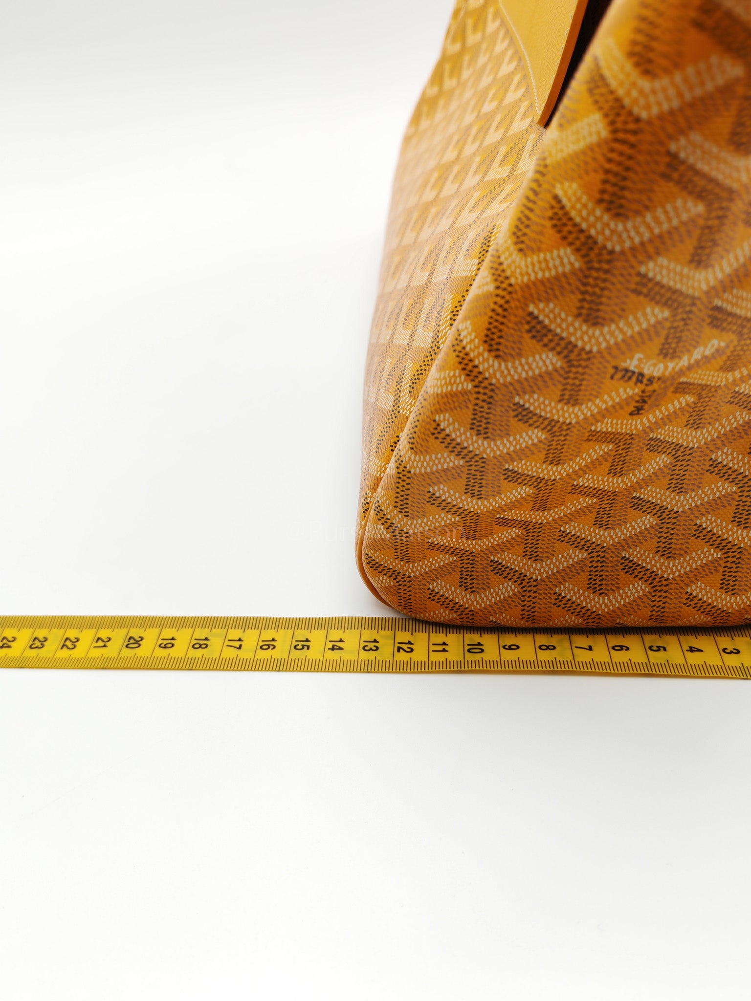 Rouette PM Jaune in Goyardine Canvas Tote Bag | Purse Maison Luxury Bags Shop