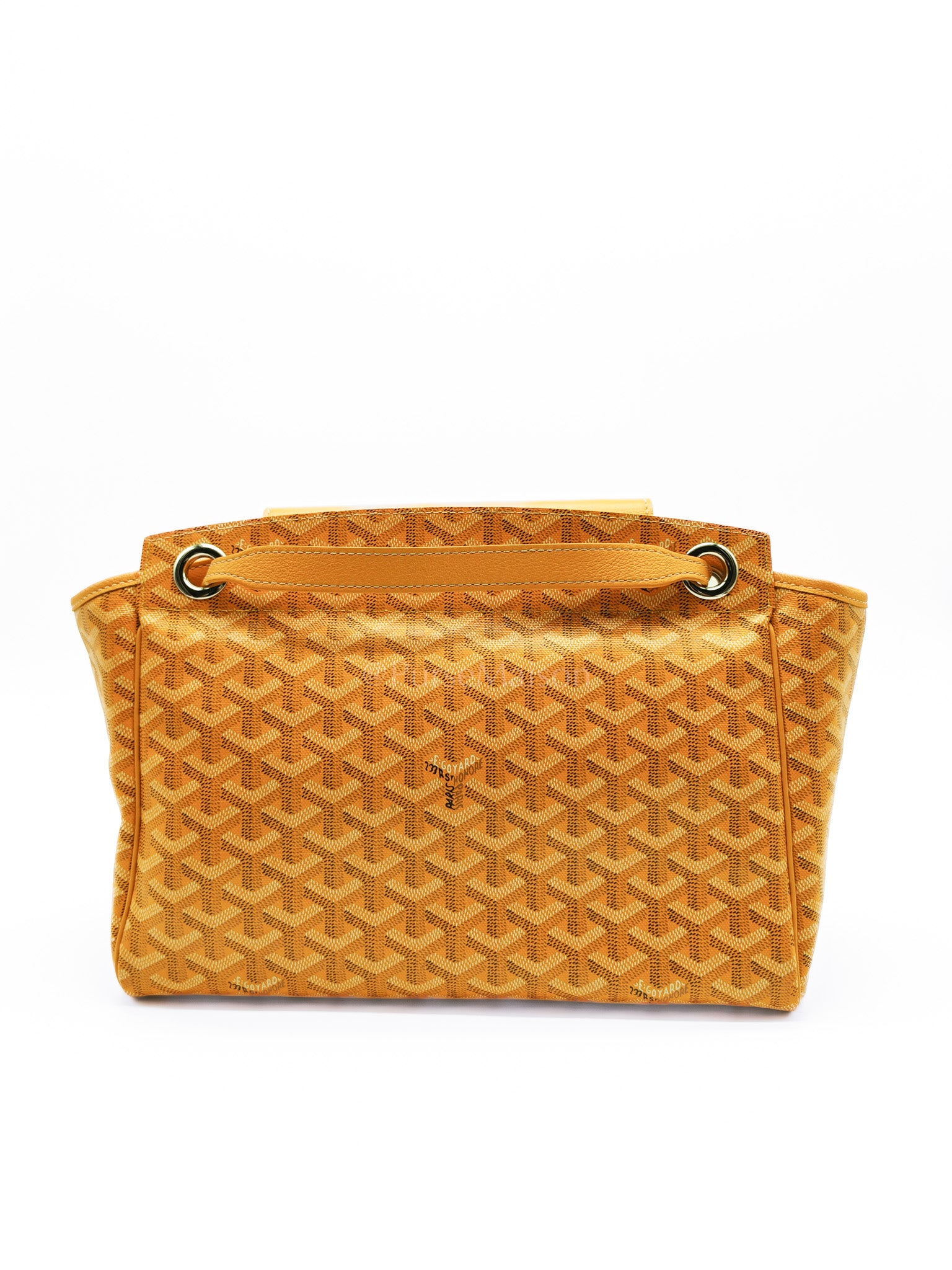 Rouette PM Jaune in Goyardine Canvas Tote Bag | Purse Maison Luxury Bags Shop