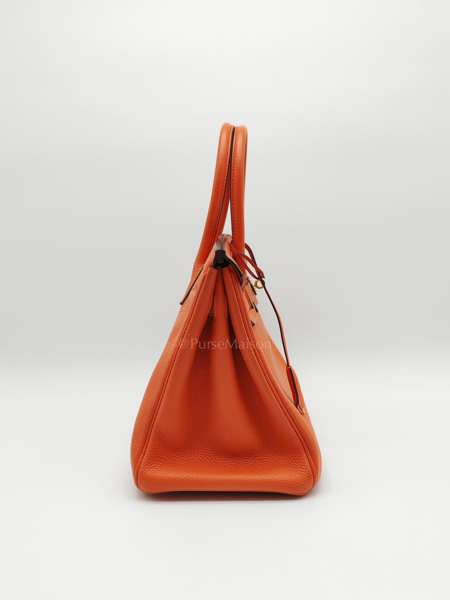 Birkin 30 in Poppy Orange Togo Leather & Gold Hardware Stamp A (2017)