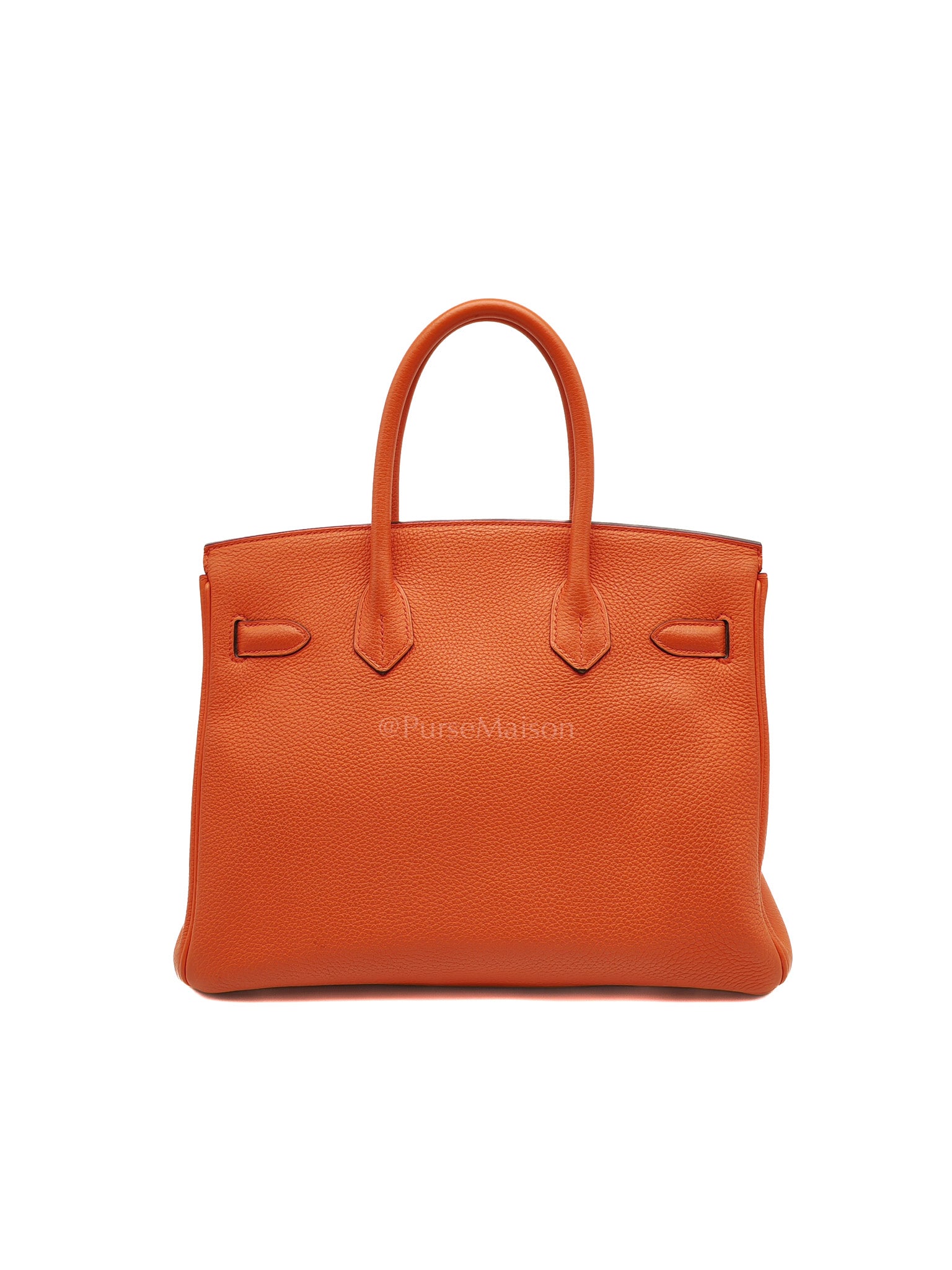 Birkin 30 in Poppy Orange Togo Leather & Gold Hardware Stamp A (2017)