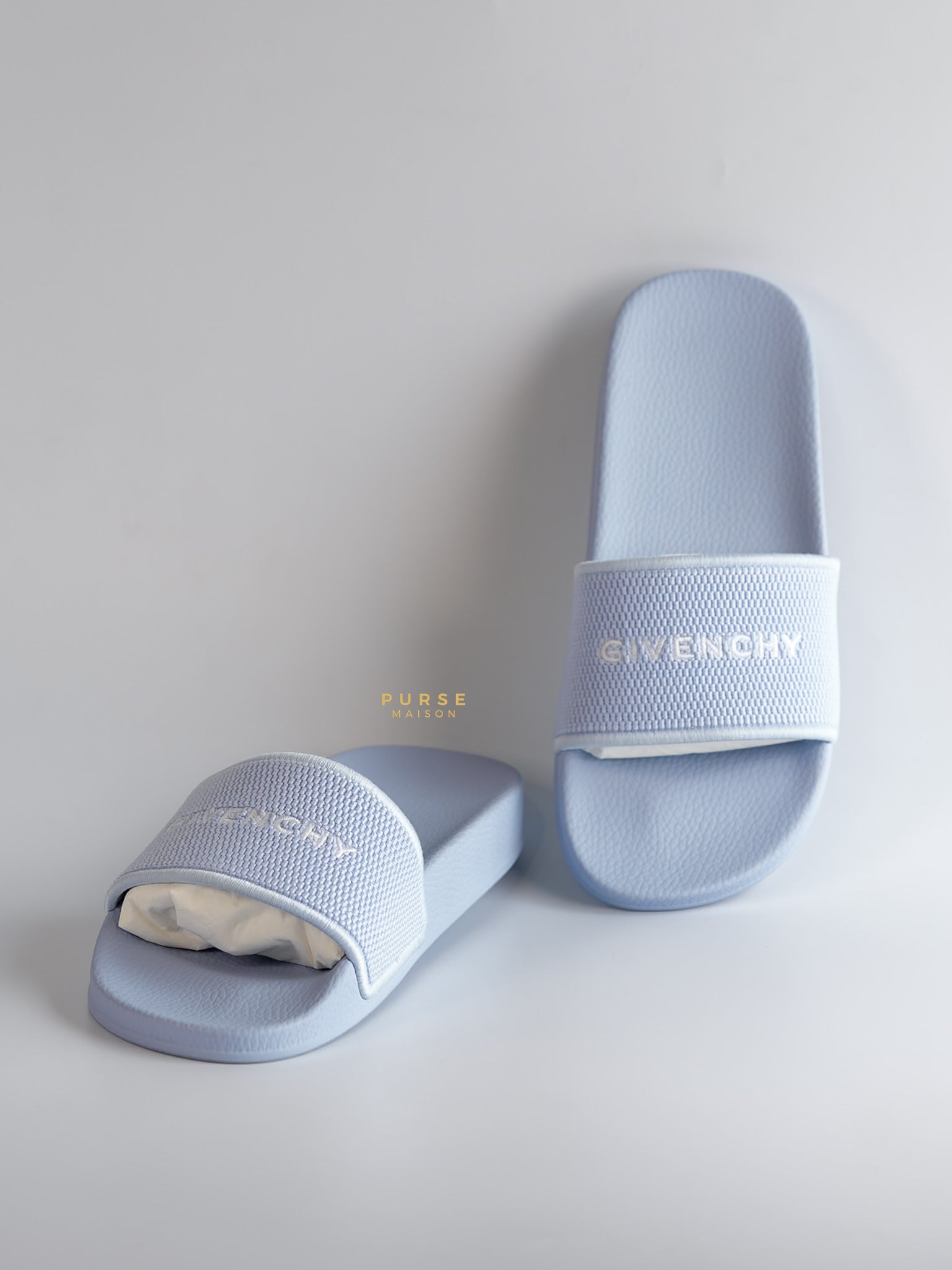 Rubber Lavender Pool Slides Size 39 EU (24cm) | Purse Maison Luxury Bags Shop