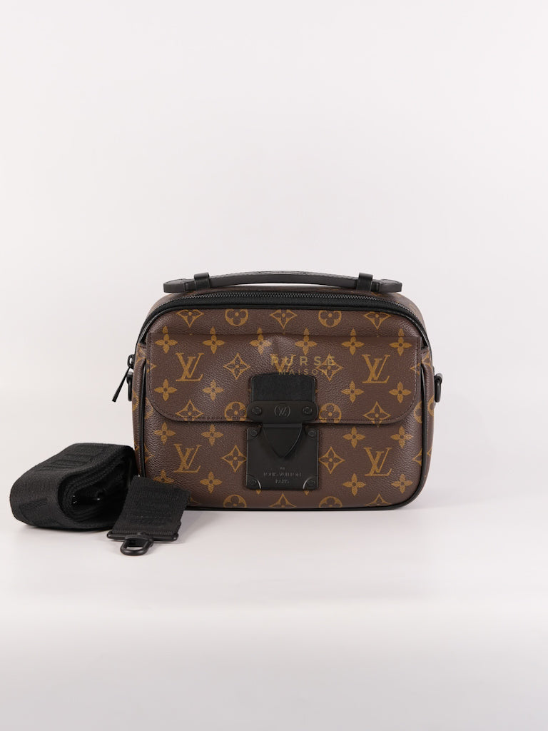 S Lock Messenger Bag Monogram Canvas | Purse Maison Luxury Bags Shop