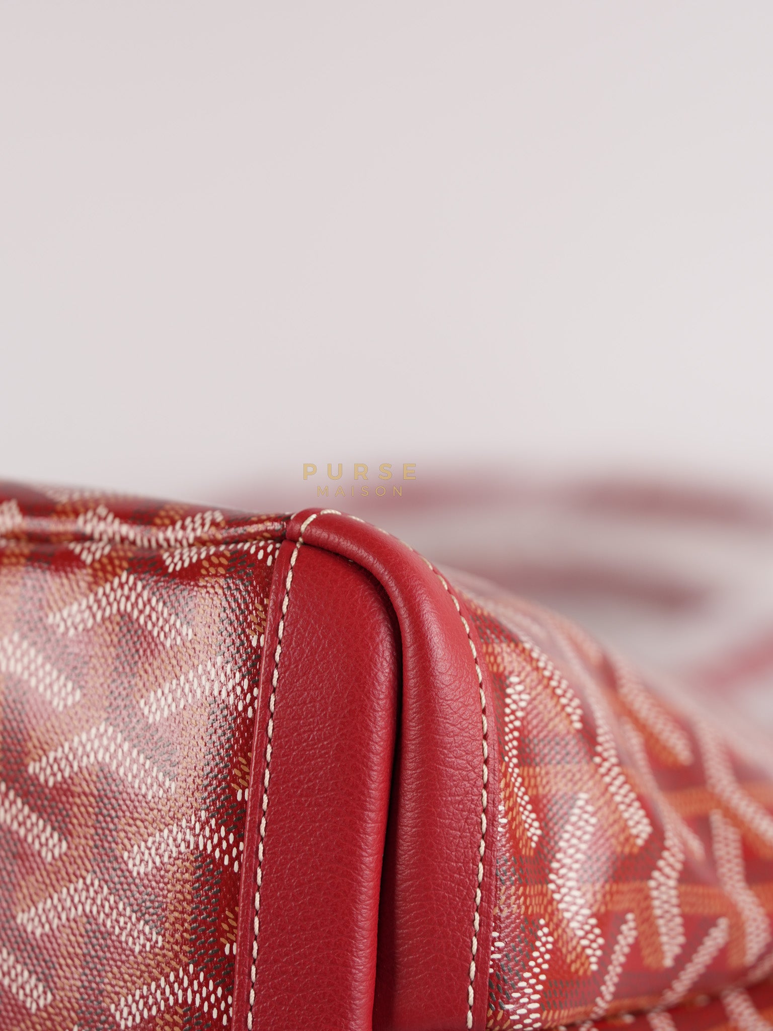 Sac Artois PM Tote Bag in Rouge Goyardine Canvas | Purse Maison Luxury Bags Shop