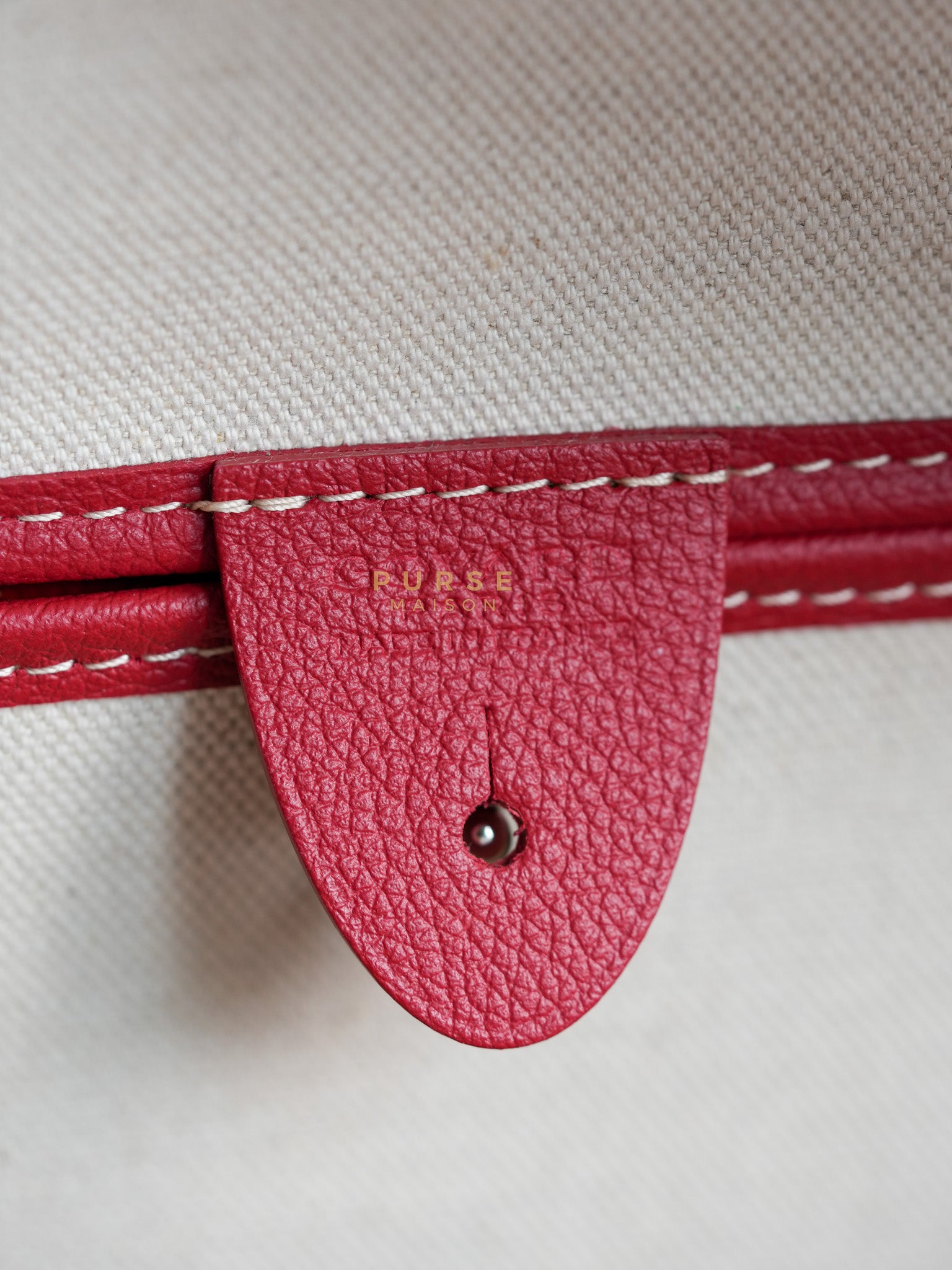 Sac Artois PM Tote Bag in Rouge Goyardine Canvas | Purse Maison Luxury Bags Shop