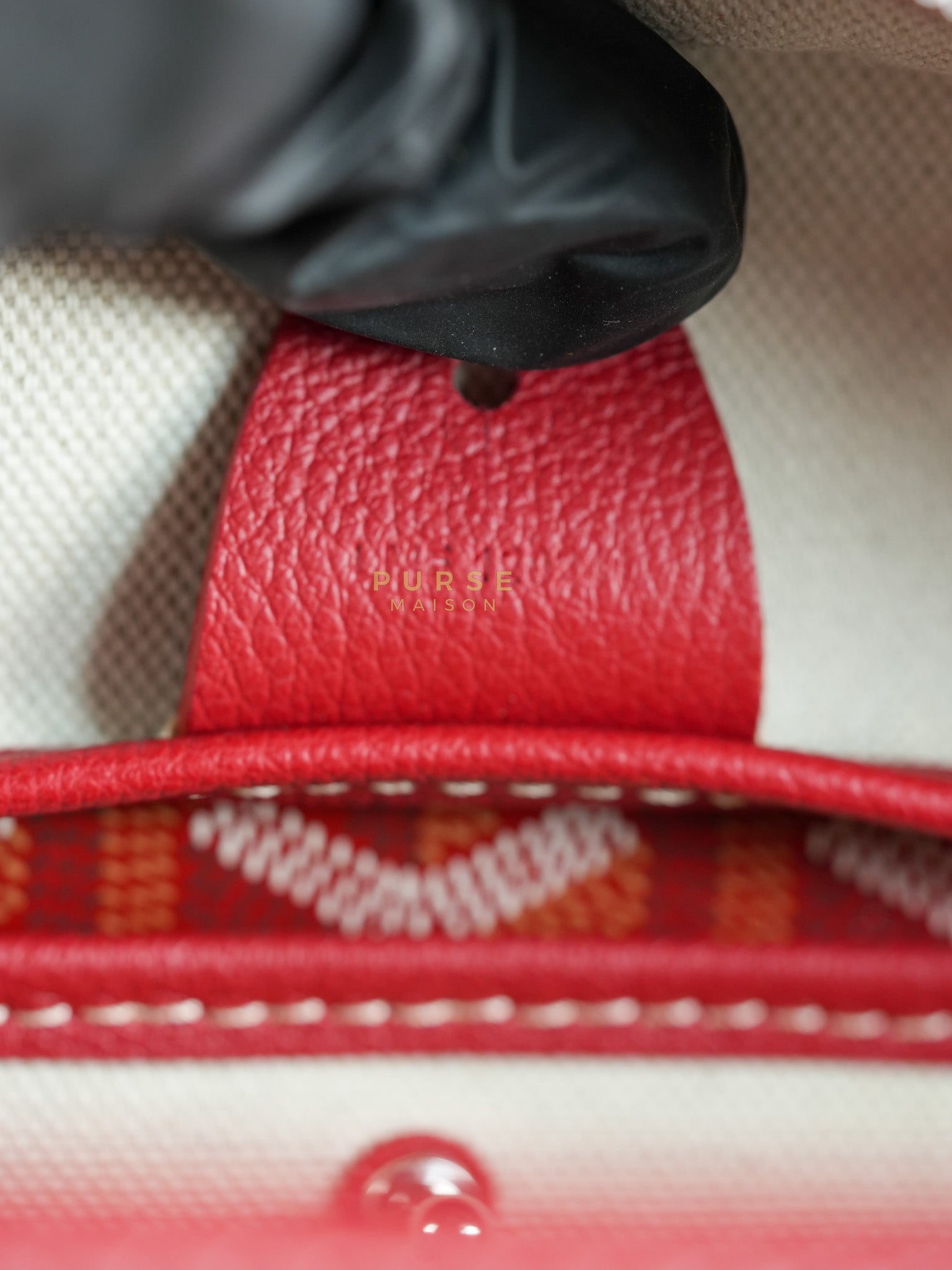 Sac Artois PM Tote Bag in Rouge Goyardine Canvas | Purse Maison Luxury Bags Shop