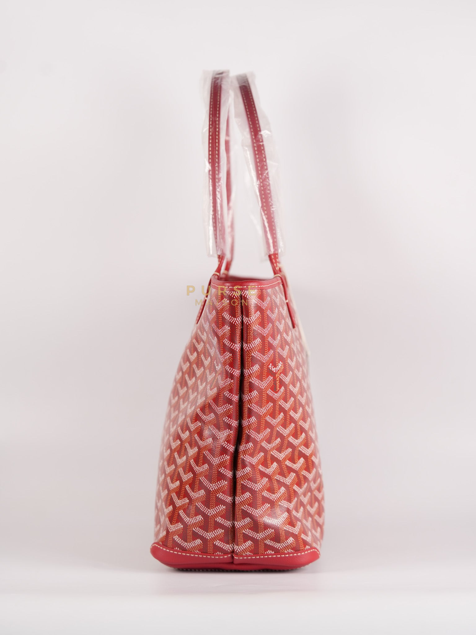 Sac Artois PM Tote Bag in Rouge Goyardine Canvas | Purse Maison Luxury Bags Shop