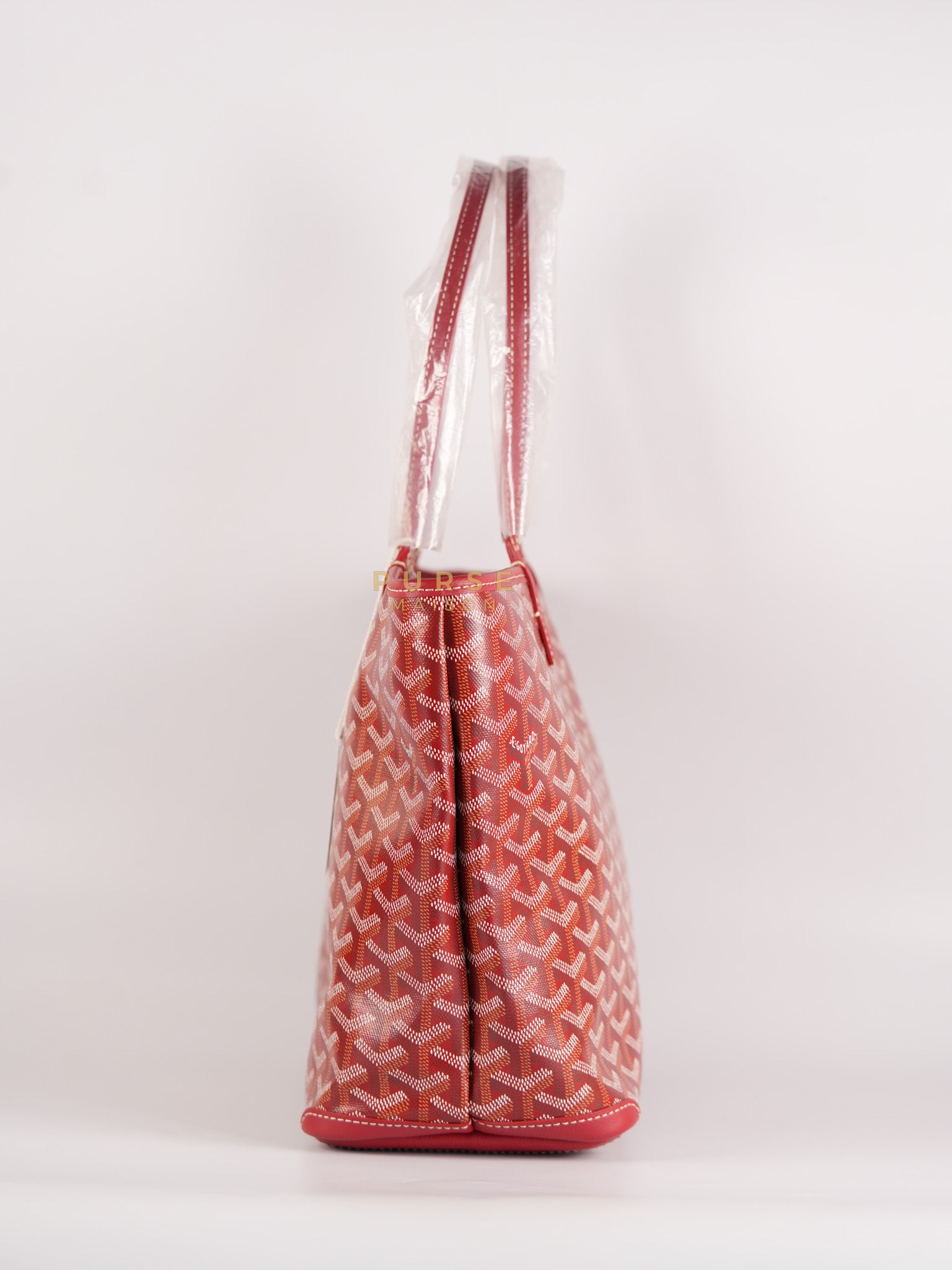Sac Artois PM Tote Bag in Rouge Goyardine Canvas | Purse Maison Luxury Bags Shop