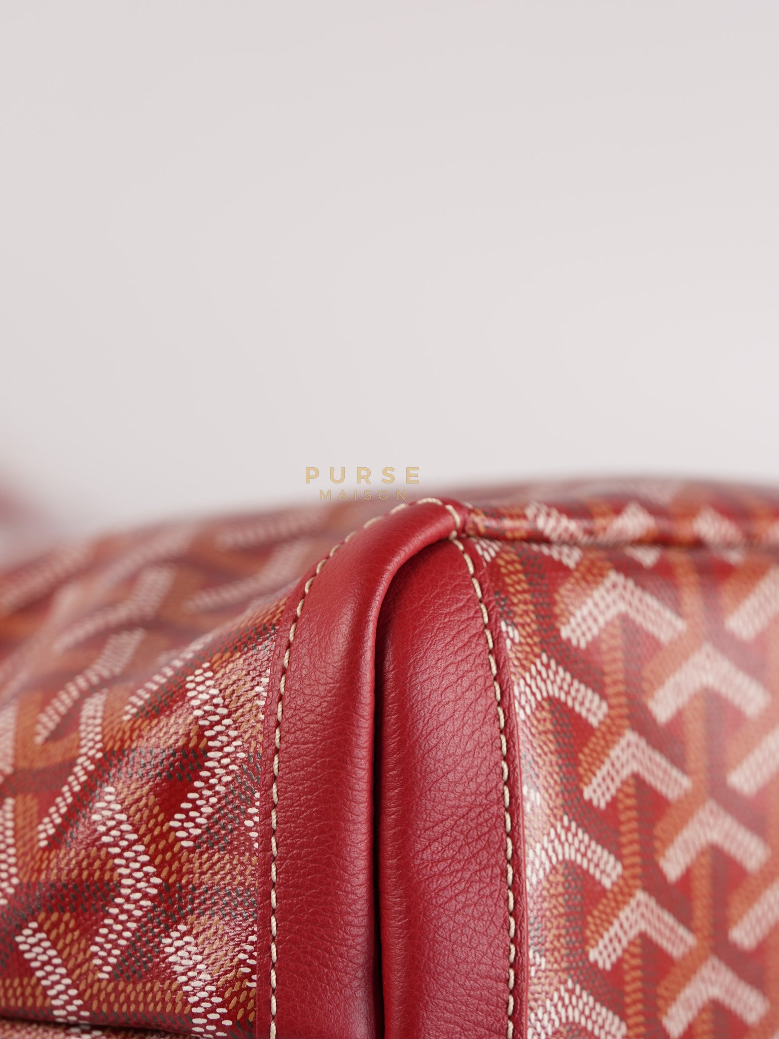 Sac Artois PM Tote Bag in Rouge Goyardine Canvas | Purse Maison Luxury Bags Shop