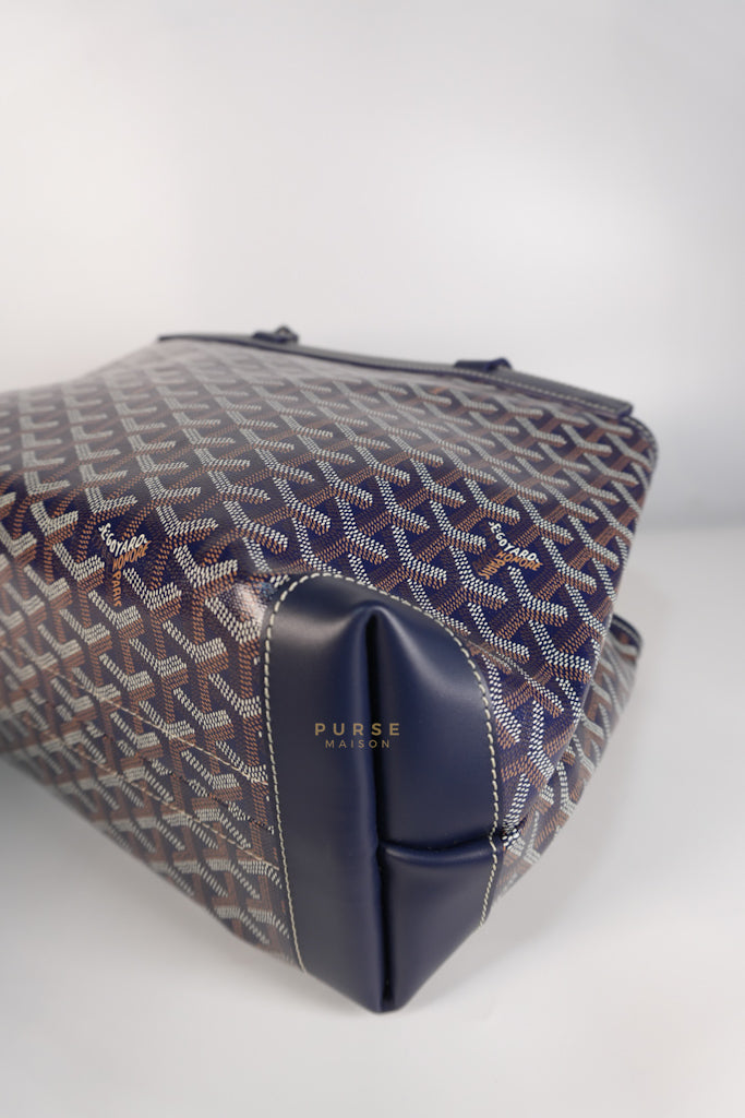 Sac Bellechasse Biaude PM in Navy Blue | Purse Maison Luxury Bags Shop