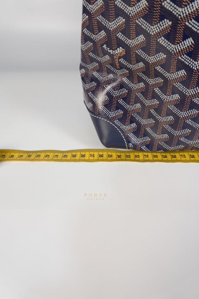 Sac Bellechasse Biaude PM in Navy Blue | Purse Maison Luxury Bags Shop
