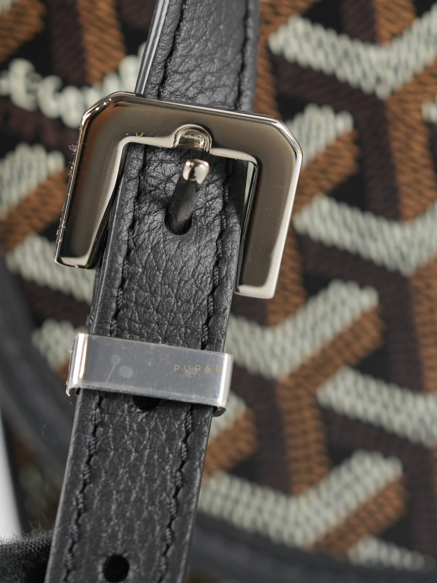 Sac Belvedere PM Bag in Black Goyardine Canvas | Purse Maison Luxury Bags Shop
