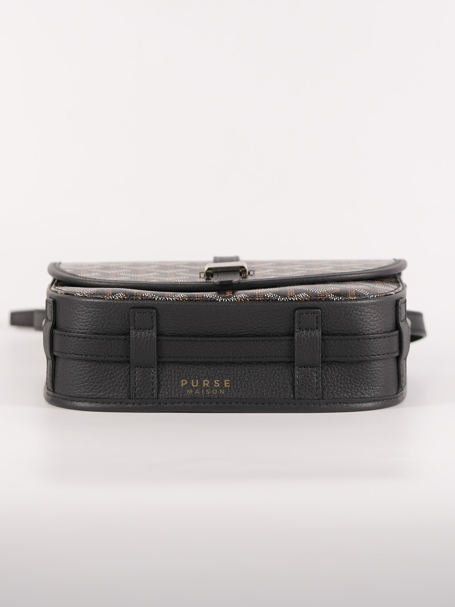 Sac Belvedere PM Bag in Black Goyardine Canvas | Purse Maison Luxury Bags Shop