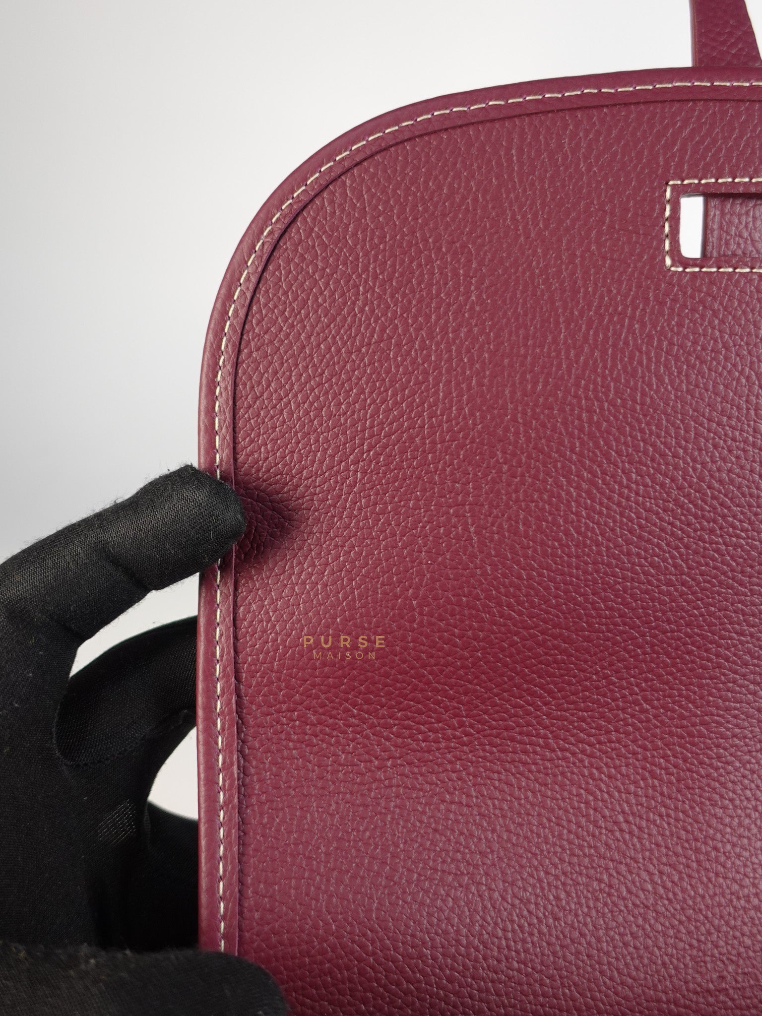 Sac Belvedere PM Bag in Maroon Goyardine Canvas | Purse Maison Luxury Bags Shop