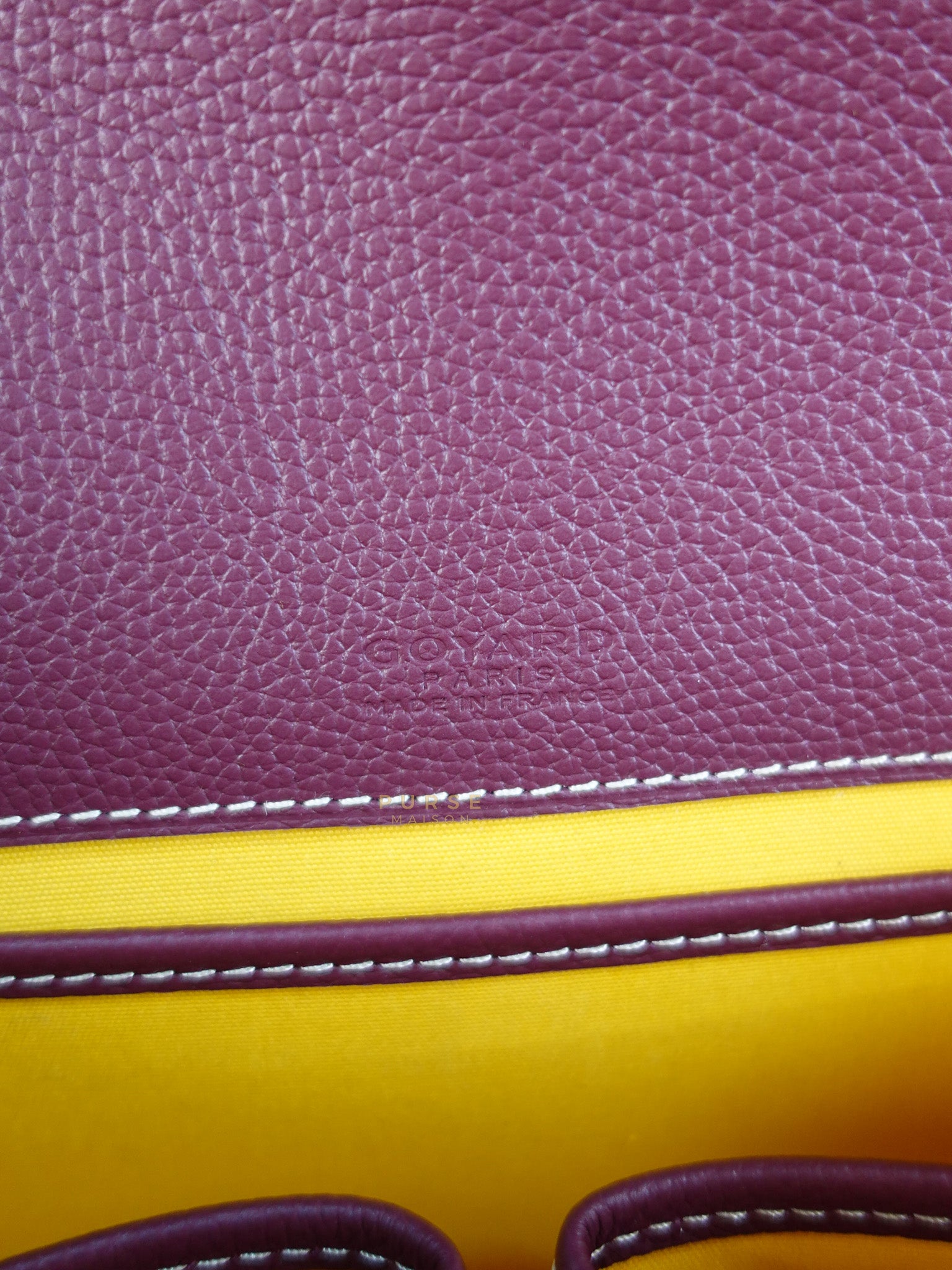 Sac Belvedere PM Bag in Maroon Goyardine Canvas | Purse Maison Luxury Bags Shop