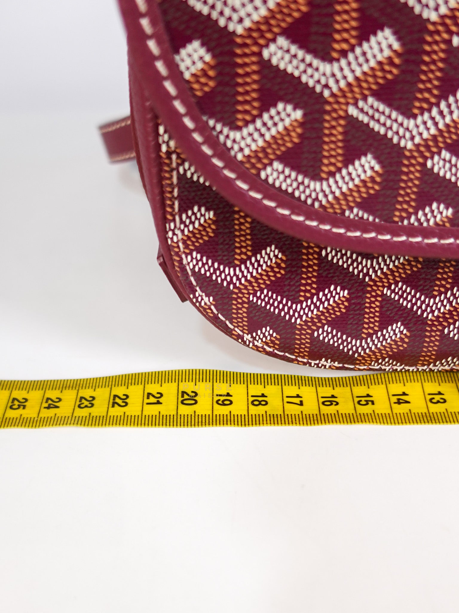 Sac Belvedere PM Bag in Maroon Goyardine Canvas | Purse Maison Luxury Bags Shop