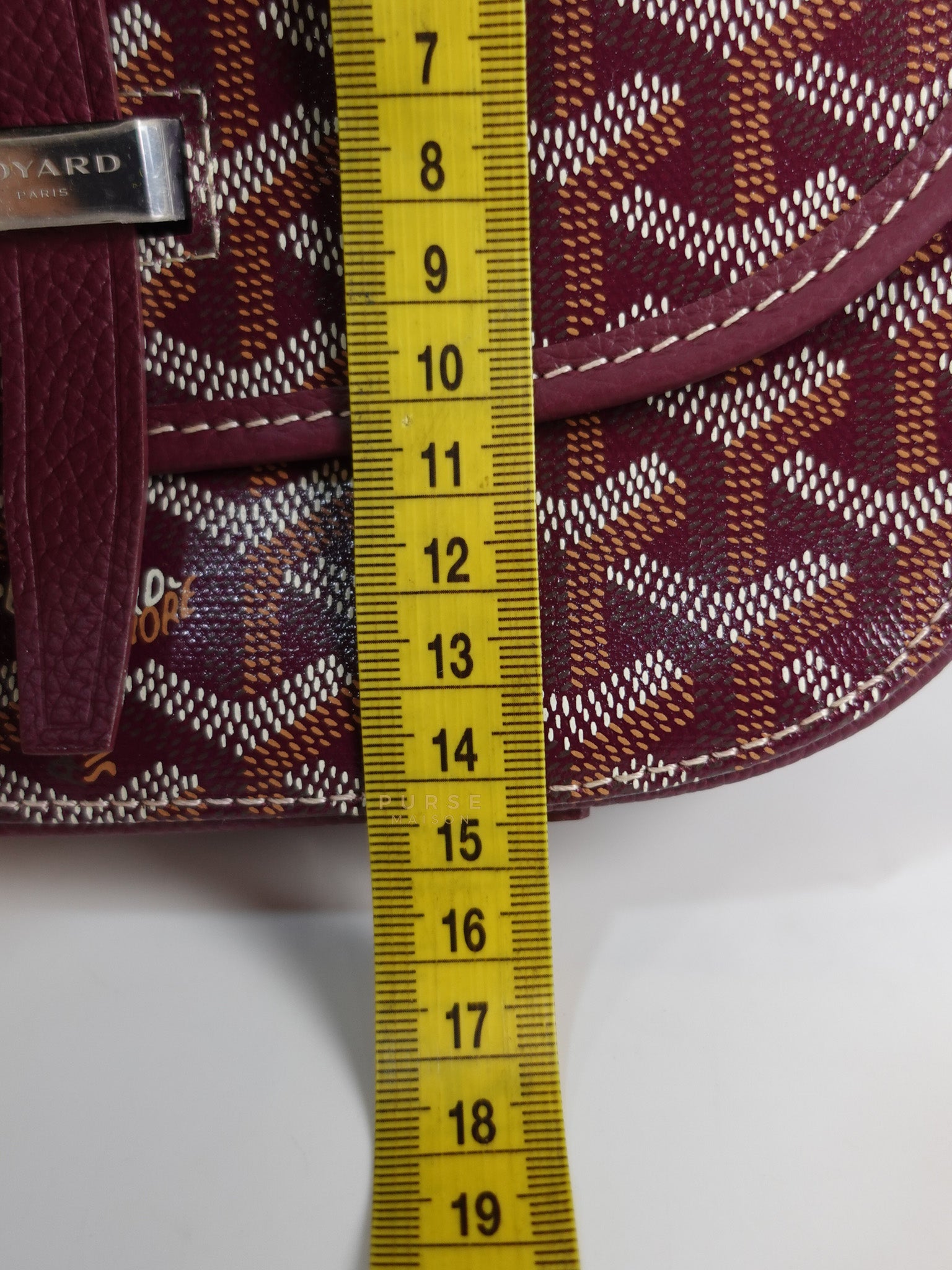 Sac Belvedere PM Bag in Maroon Goyardine Canvas | Purse Maison Luxury Bags Shop