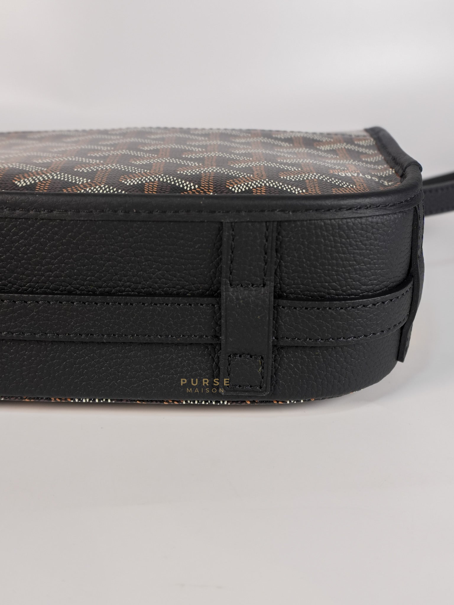 Sac Belvedere PM Bag in Noir Goyardine Canvas | Purse Maison Luxury Bags Shop