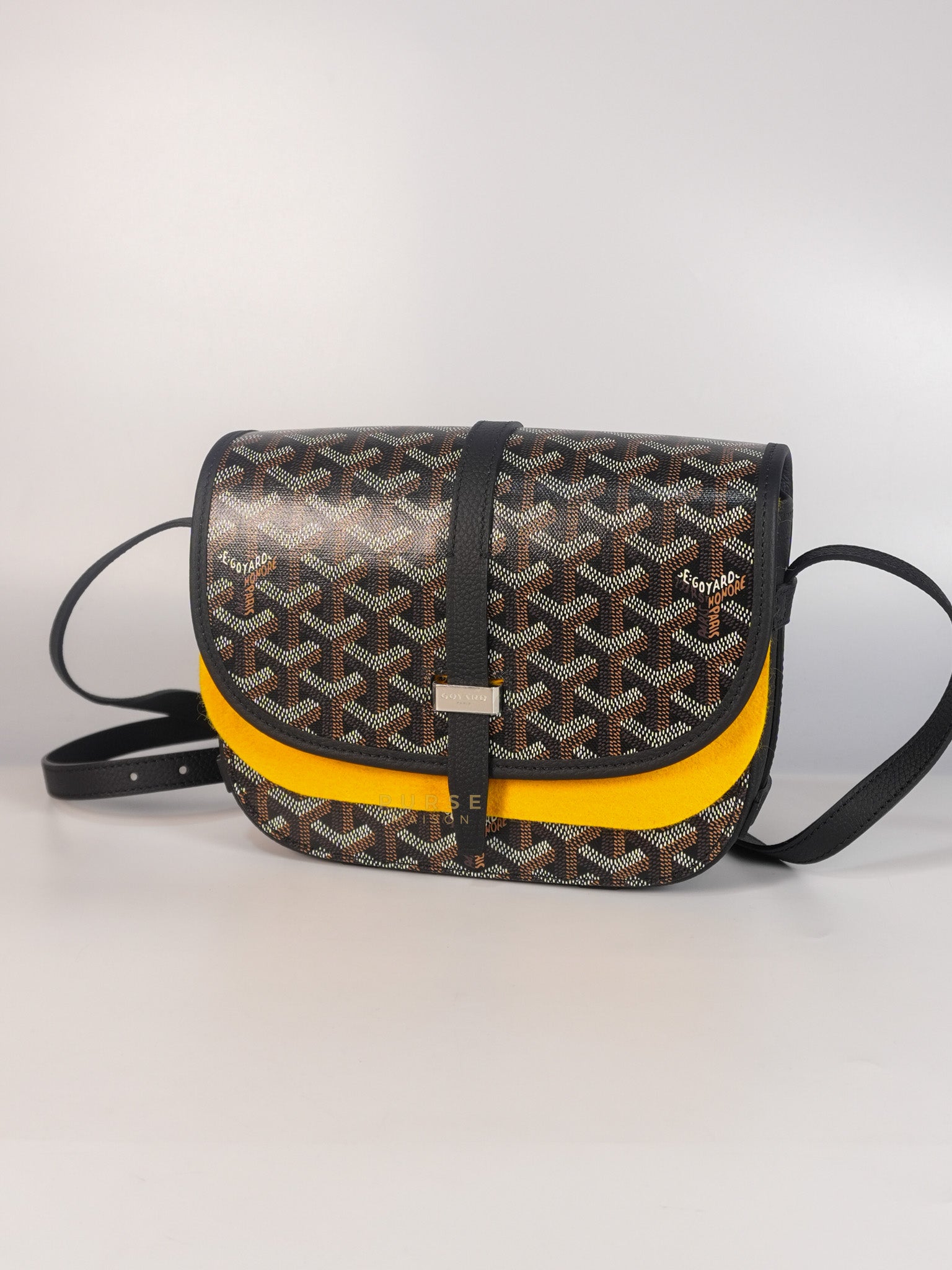 Sac Belvedere PM Bag in Noir Goyardine Canvas | Purse Maison Luxury Bags Shop