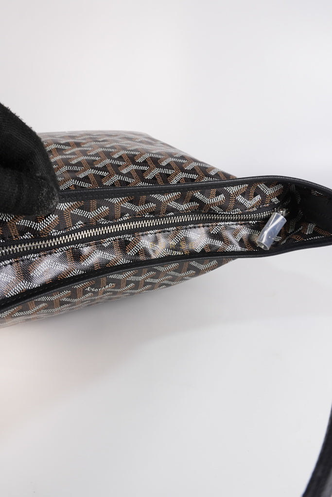 Sac Boheme PM Hobo Bag Noir/Black Goyardine Canvas | Purse Maison Luxury Bags Shop