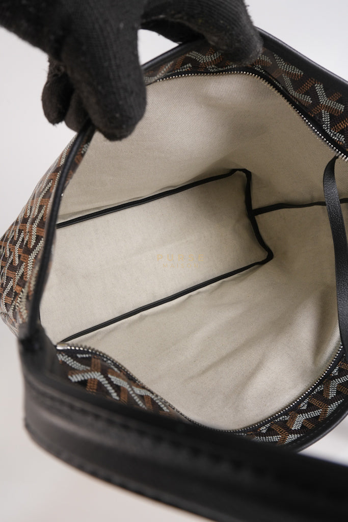 Sac Boheme PM Hobo Bag Noir/Black Goyardine Canvas | Purse Maison Luxury Bags Shop