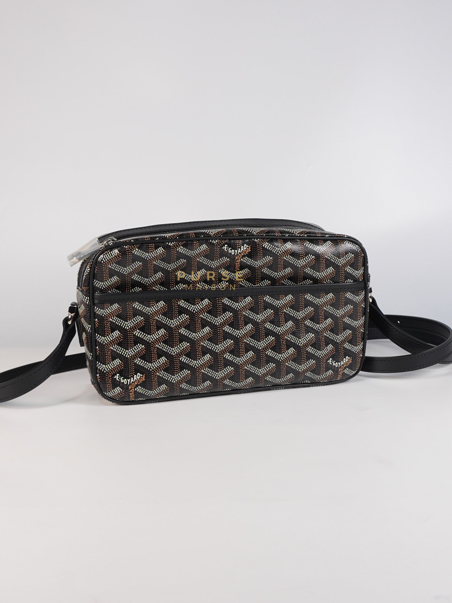 Sac Cap Vert PM in Black Goyardine Canvas | Purse Maison Luxury Bags Shop