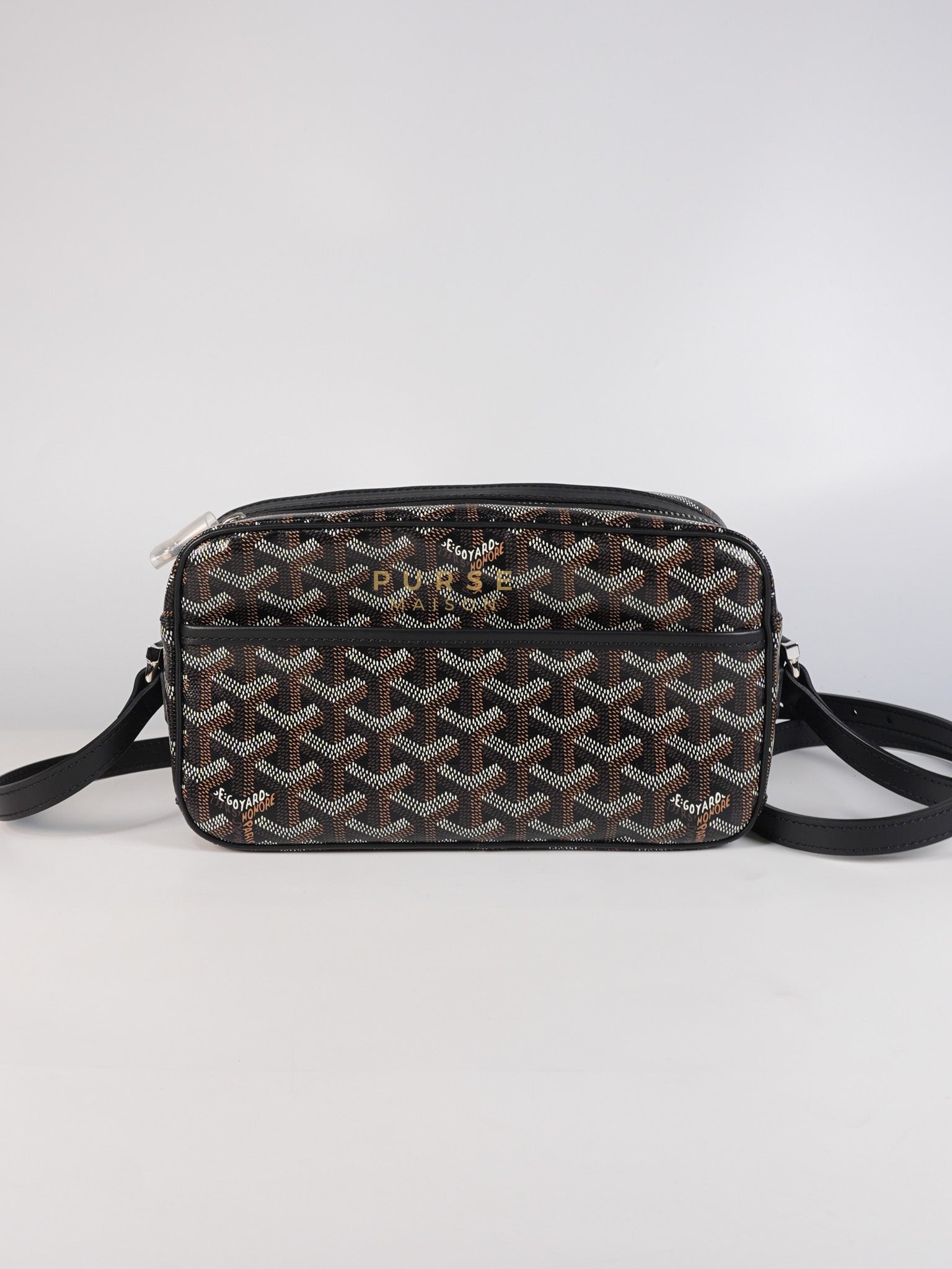 Sac Cap Vert PM in Black Goyardine Canvas | Purse Maison Luxury Bags Shop
