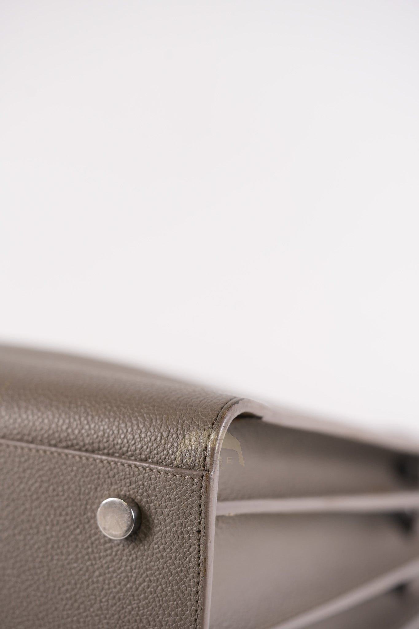 Sac De Jour Small in Gray Grained Calfskin Leather Shoulder Bag | Purse Maison Luxury Bags Shop