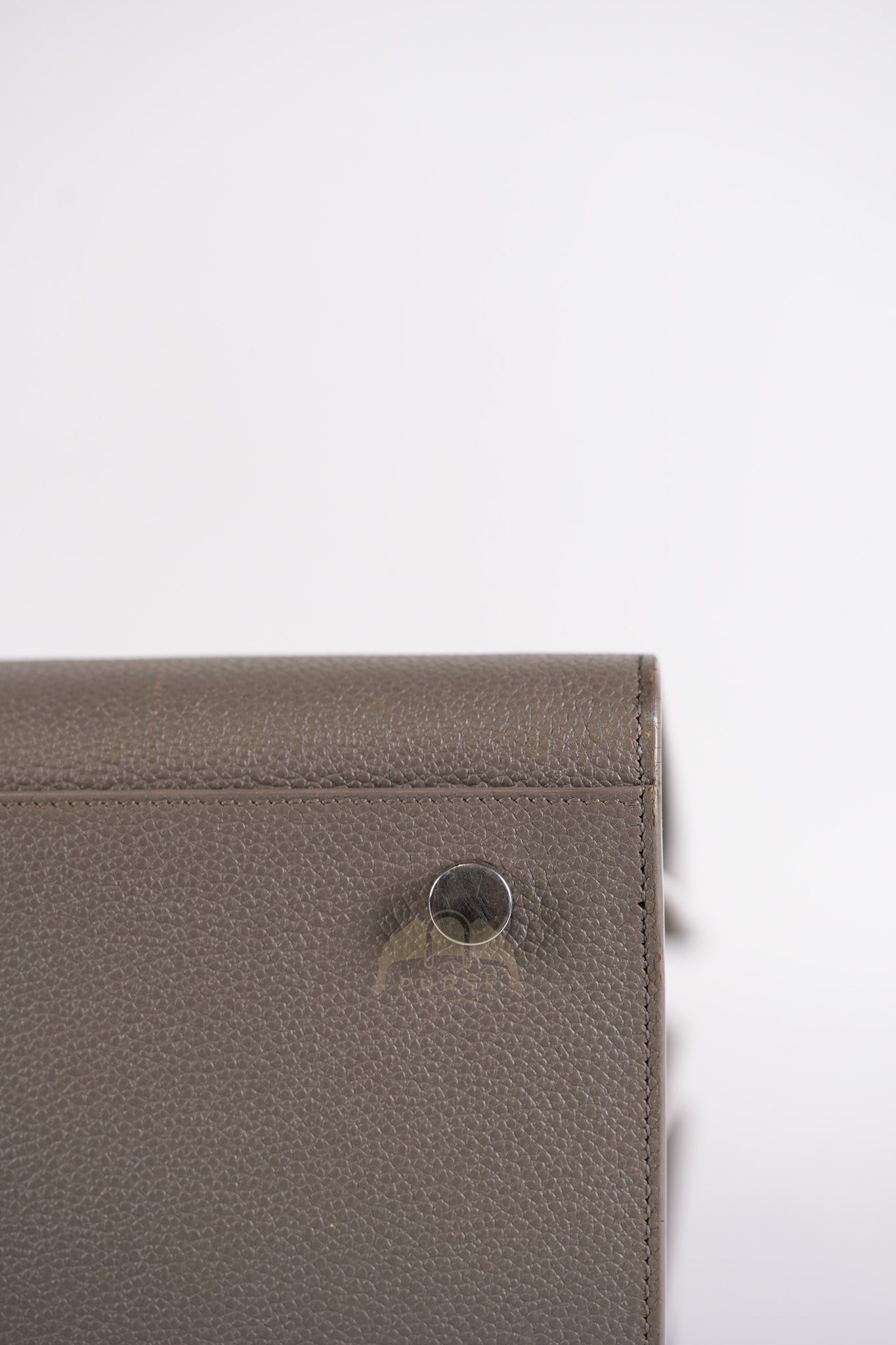 Sac De Jour Small in Gray Grained Calfskin Leather Shoulder Bag | Purse Maison Luxury Bags Shop