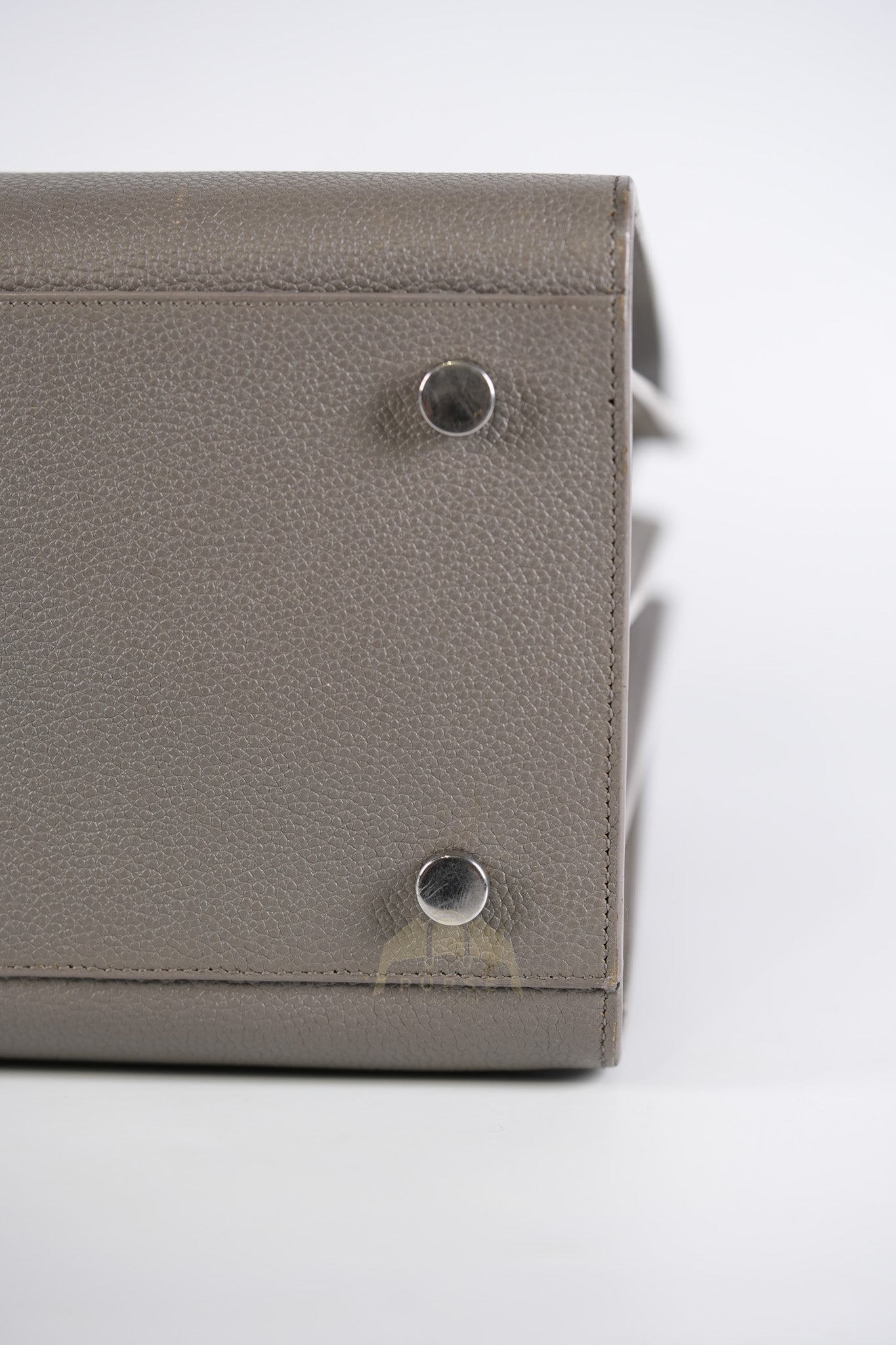 Sac De Jour Small in Gray Grained Calfskin Leather Shoulder Bag | Purse Maison Luxury Bags Shop