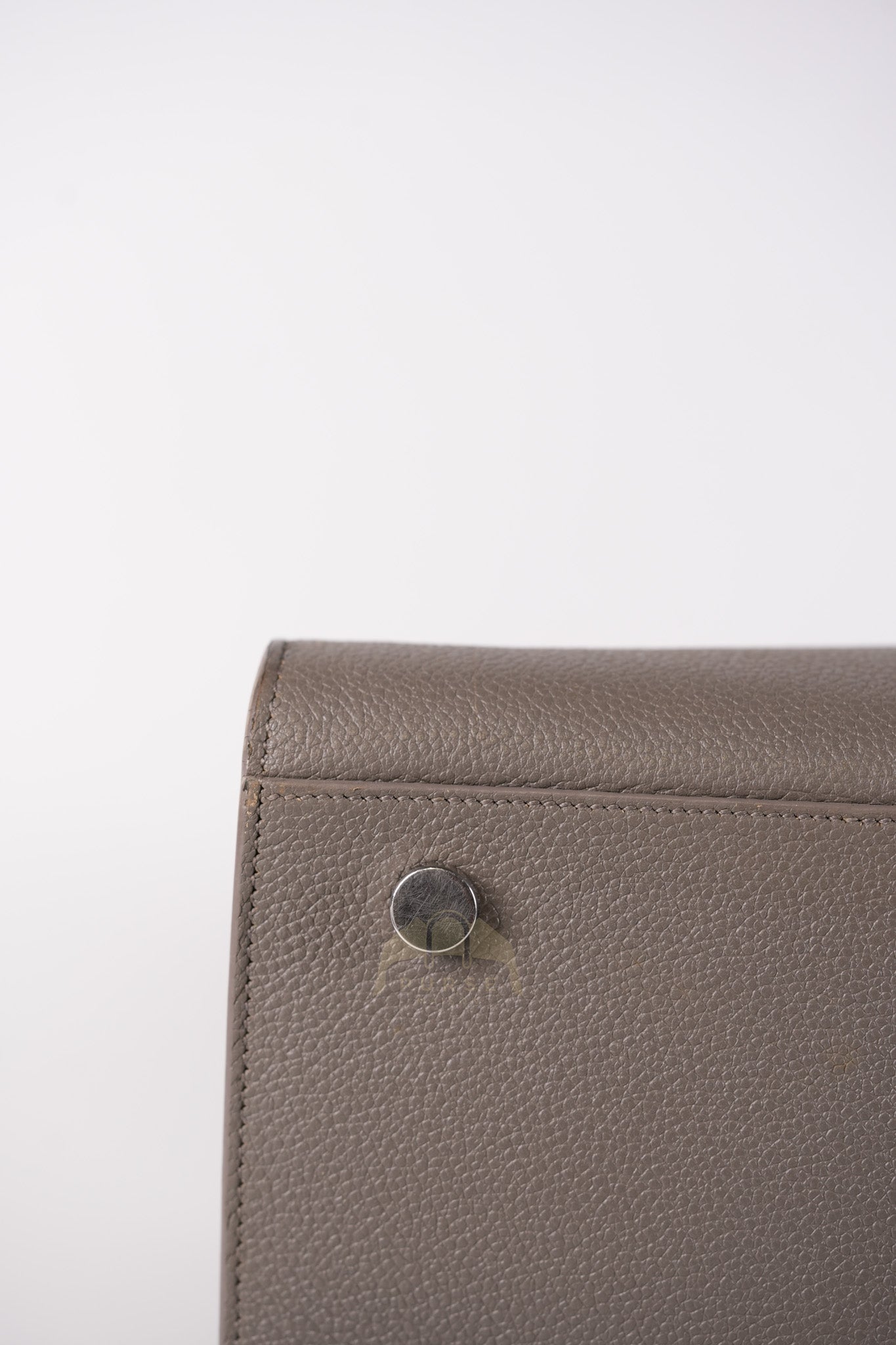 Sac De Jour Small in Gray Grained Calfskin Leather Shoulder Bag | Purse Maison Luxury Bags Shop