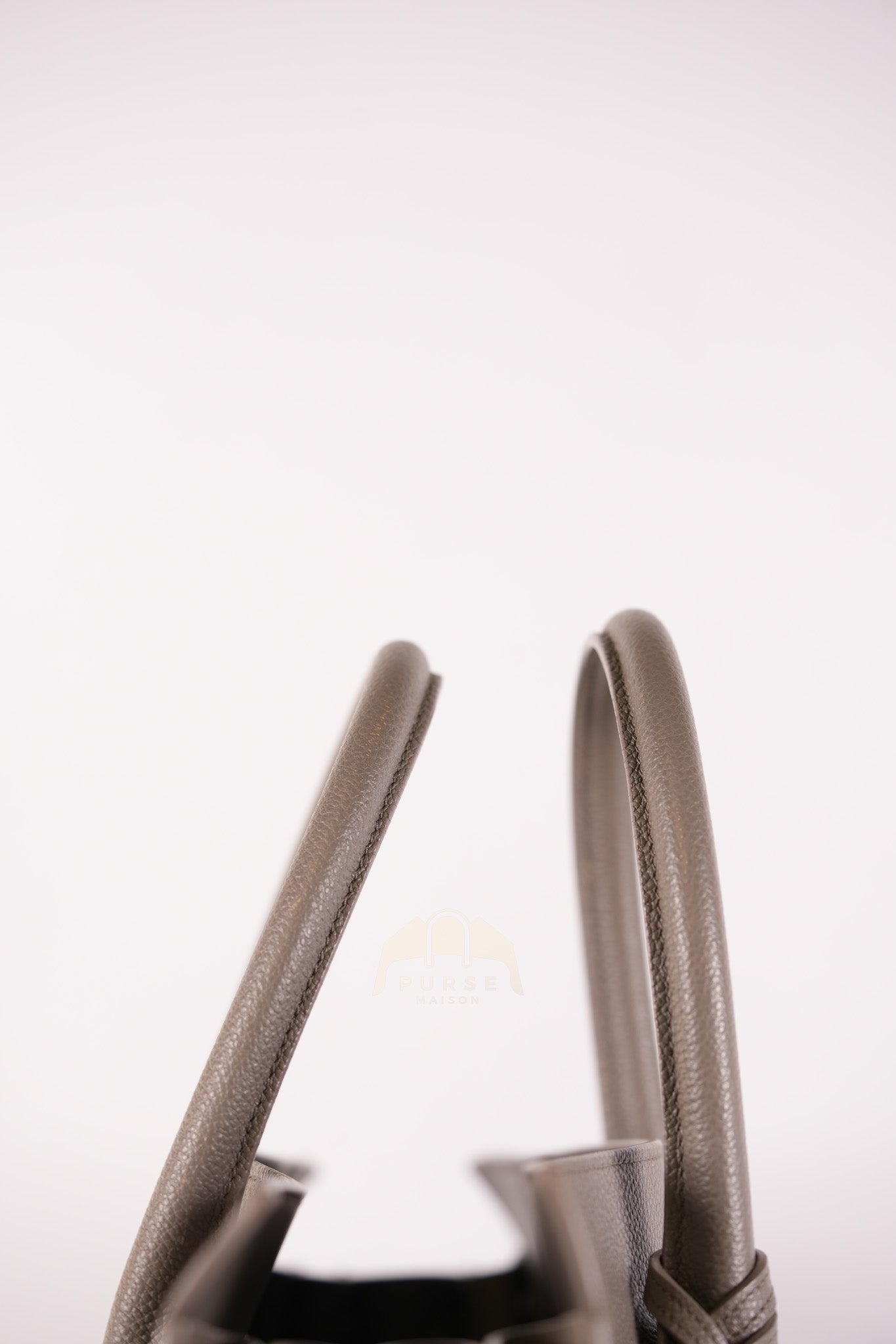 Sac De Jour Small in Gray Grained Calfskin Leather Shoulder Bag | Purse Maison Luxury Bags Shop