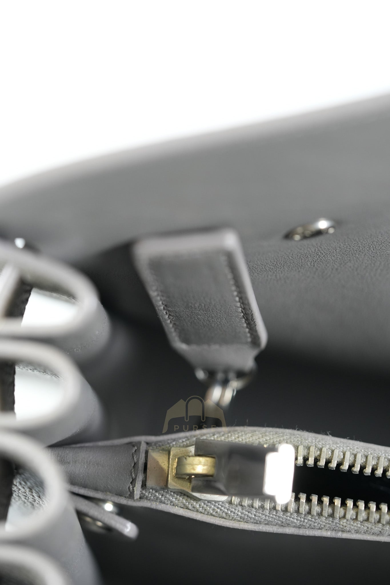 Sac De Jour Small in Gray Grained Calfskin Leather Shoulder Bag | Purse Maison Luxury Bags Shop