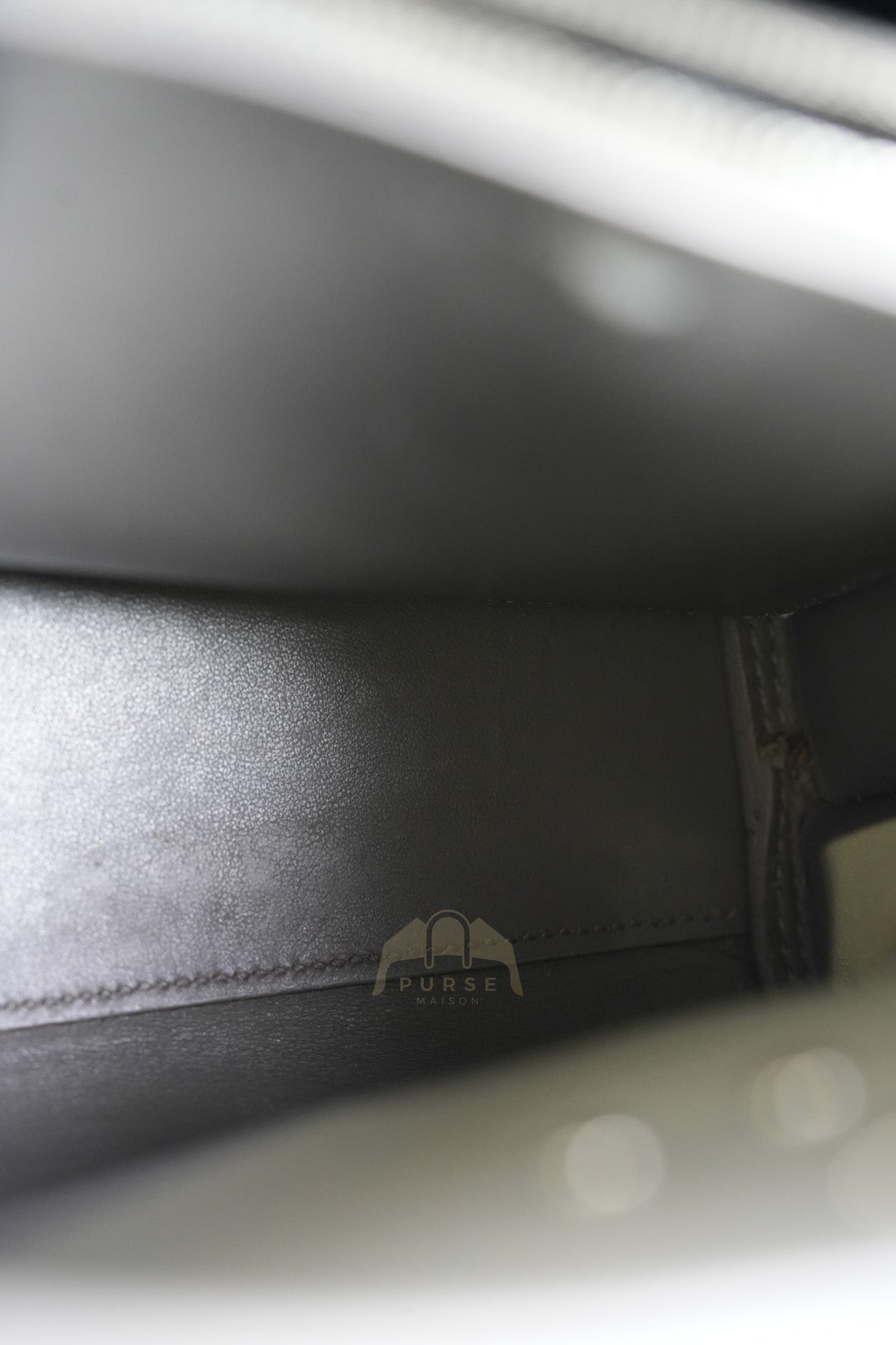 Sac De Jour Small in Gray Grained Calfskin Leather Shoulder Bag | Purse Maison Luxury Bags Shop