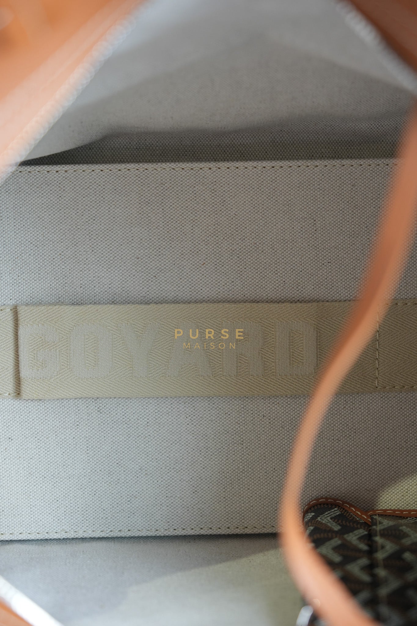 Sac Hardy PM 2 Noir Et Naturel/Tan Goyardine Canvas | Purse Maison Luxury Bags Shop