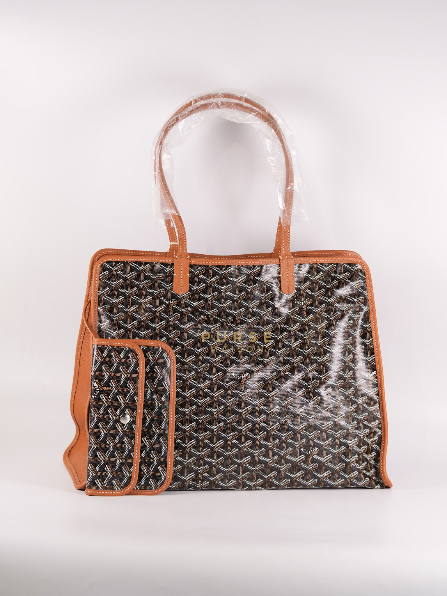 Sac Hardy PM 2 Noir Et Naturel/Tan Goyardine Canvas | Purse Maison Luxury Bags Shop