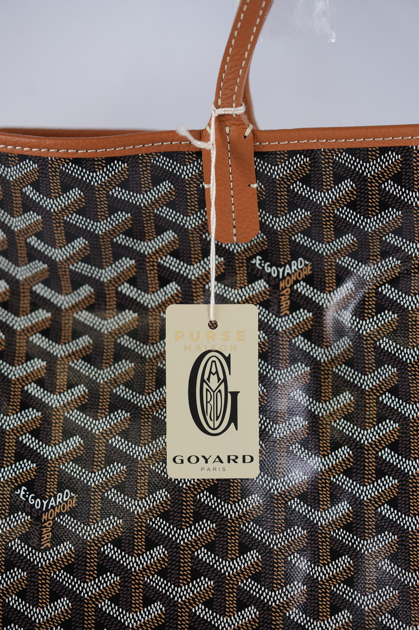 Sac Hardy PM 2 Noir Et Naturel/Tan Goyardine Canvas | Purse Maison Luxury Bags Shop