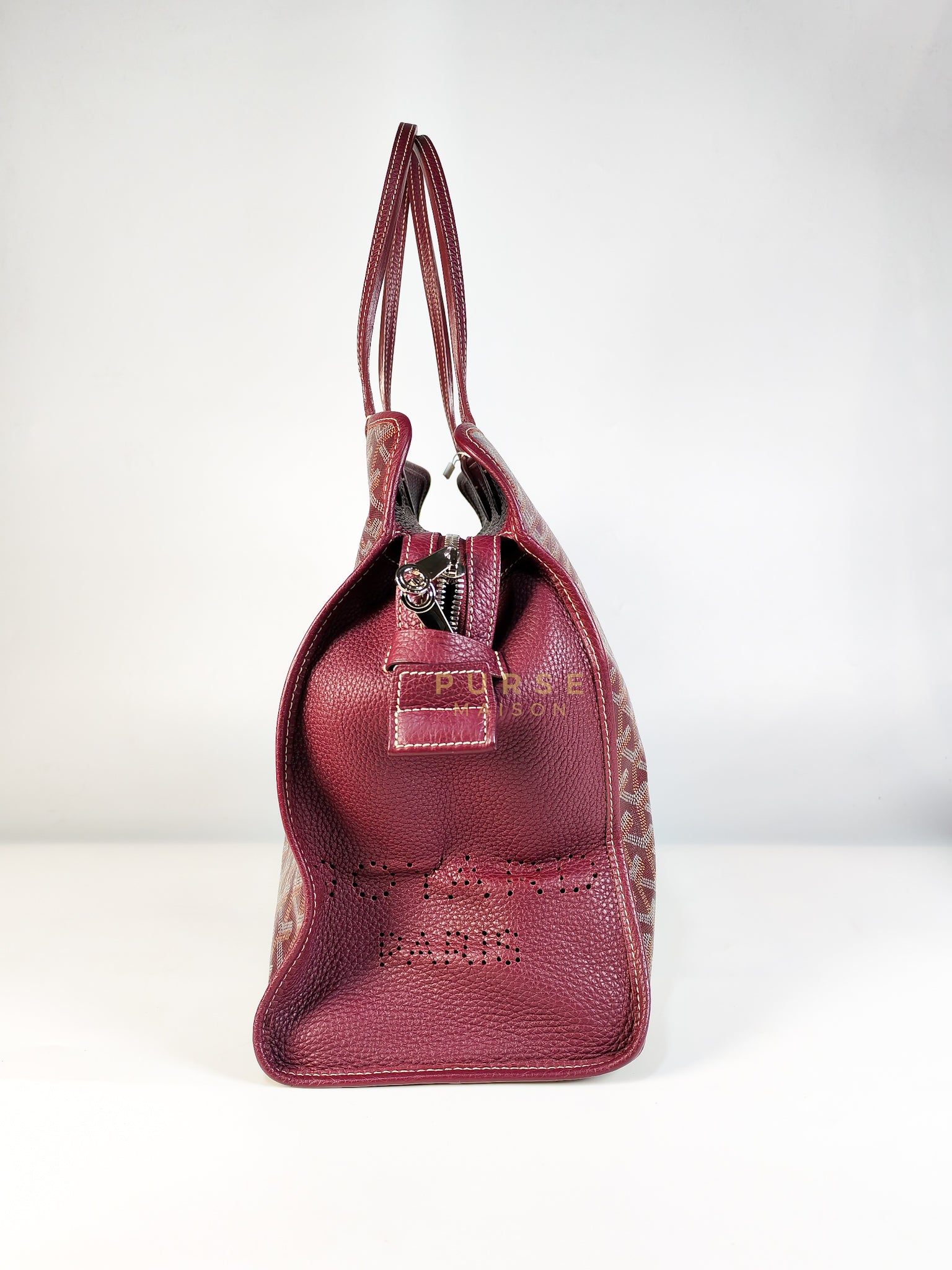 Sac Hardy PM in Burgundy Goyardine Canvas Tote Bag | Purse Maison Luxury Bags Shop