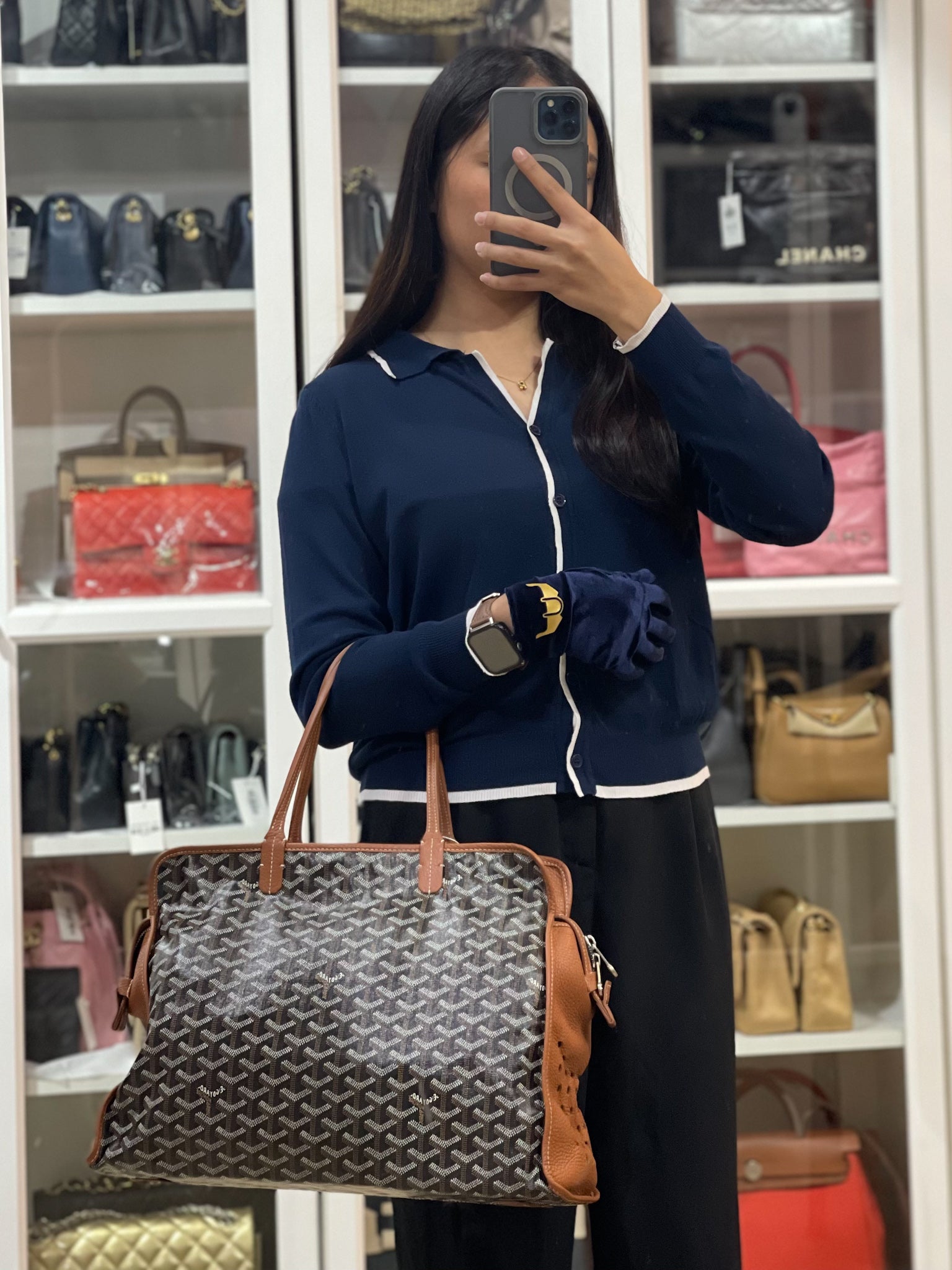 Sac Hardy PM in Tan Goyardine Canvas Tote Bag | Purse Maison Luxury Bags Shop