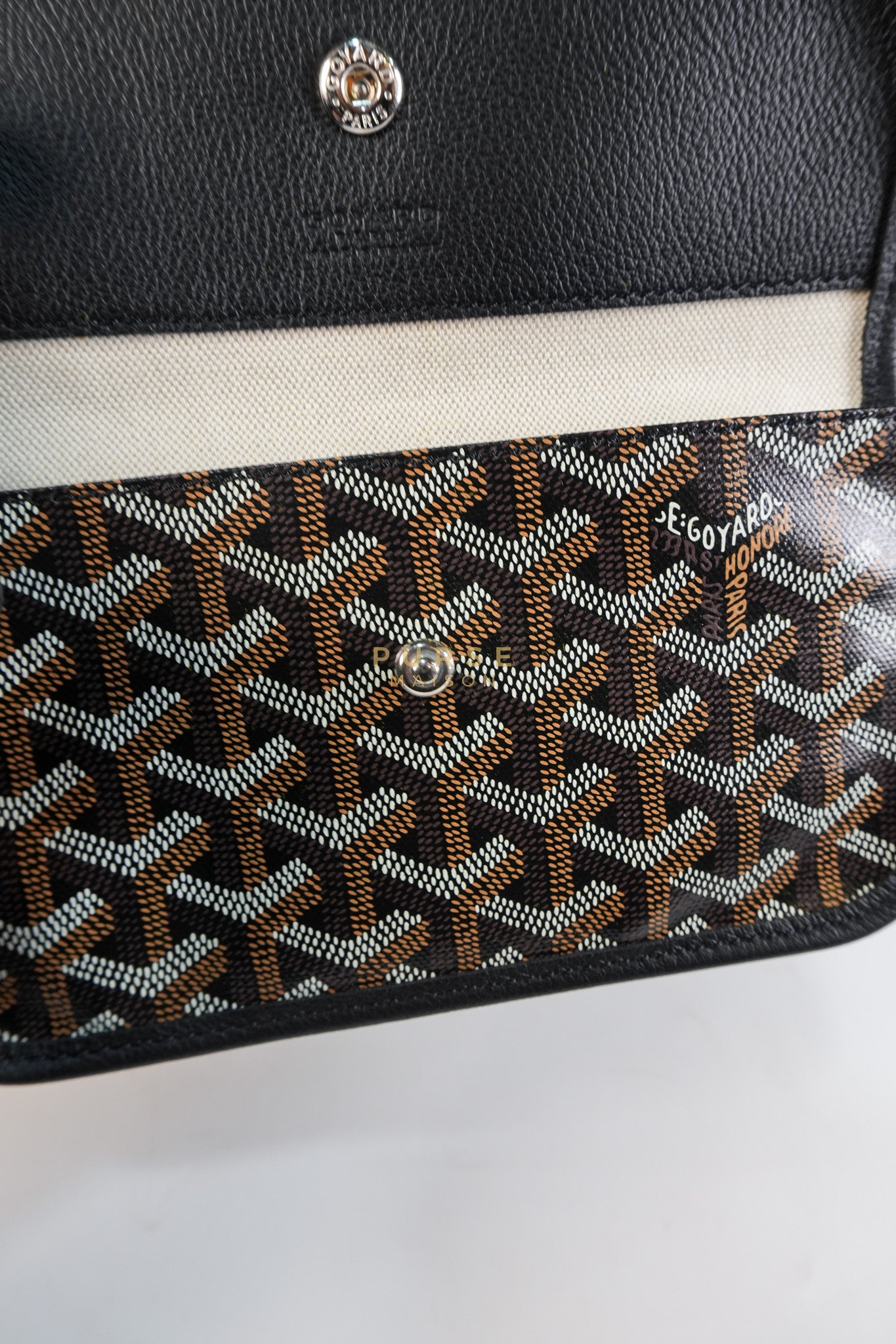 Sac Hobo Boheme PM Tote Bag in Black Goyardine Canvas | Purse Maison Luxury Bags Shop