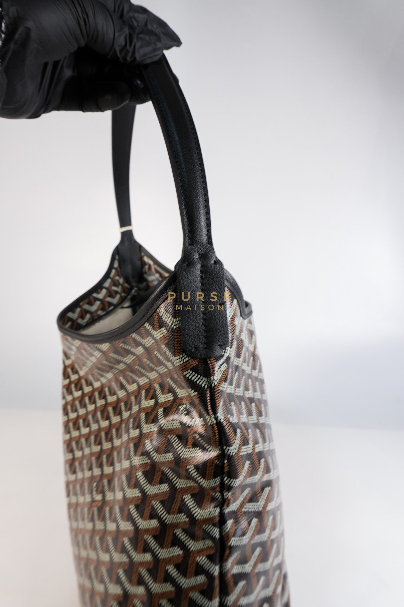 Sac Hobo Boheme PM Tote Bag in Black Goyardine Canvas | Purse Maison Luxury Bags Shop