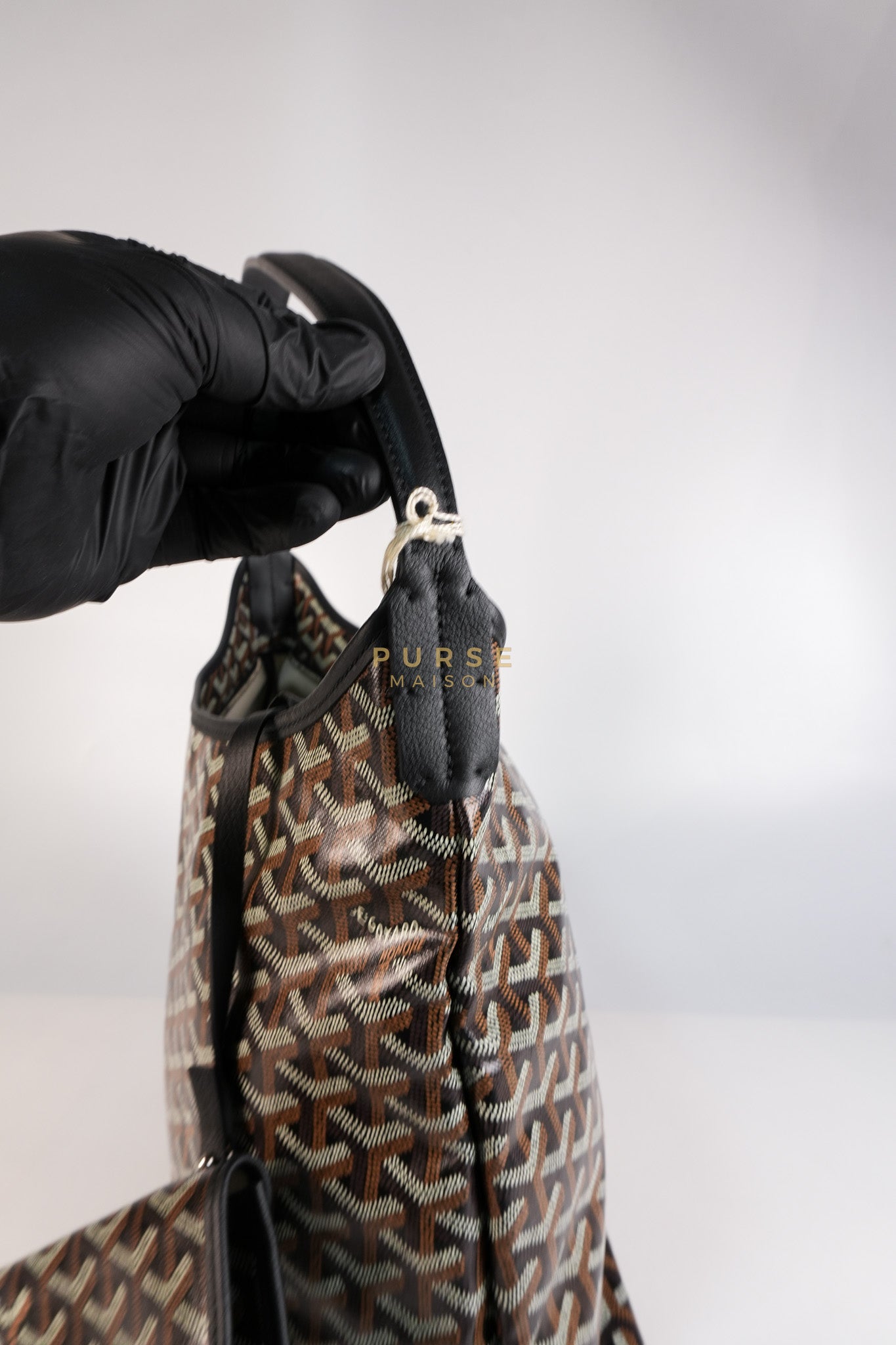 Sac Hobo Boheme PM Tote Bag in Black Goyardine Canvas | Purse Maison Luxury Bags Shop