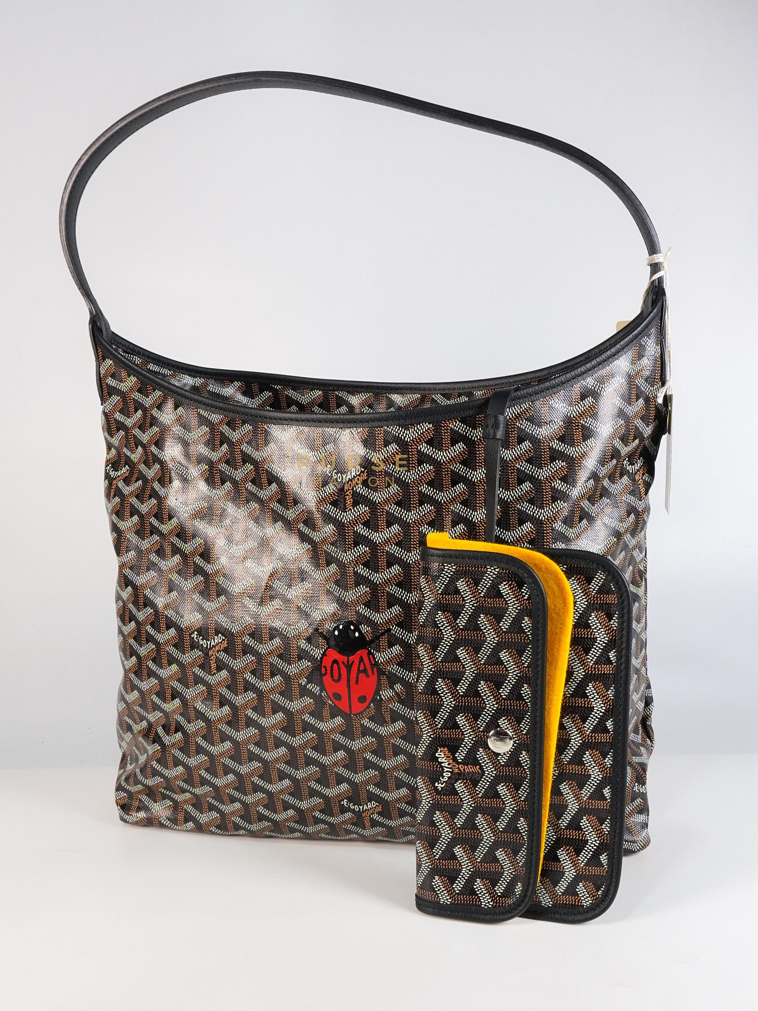 Sac Hobo Boheme PM Tote Bag in Black Goyardine Canvas | Purse Maison Luxury Bags Shop