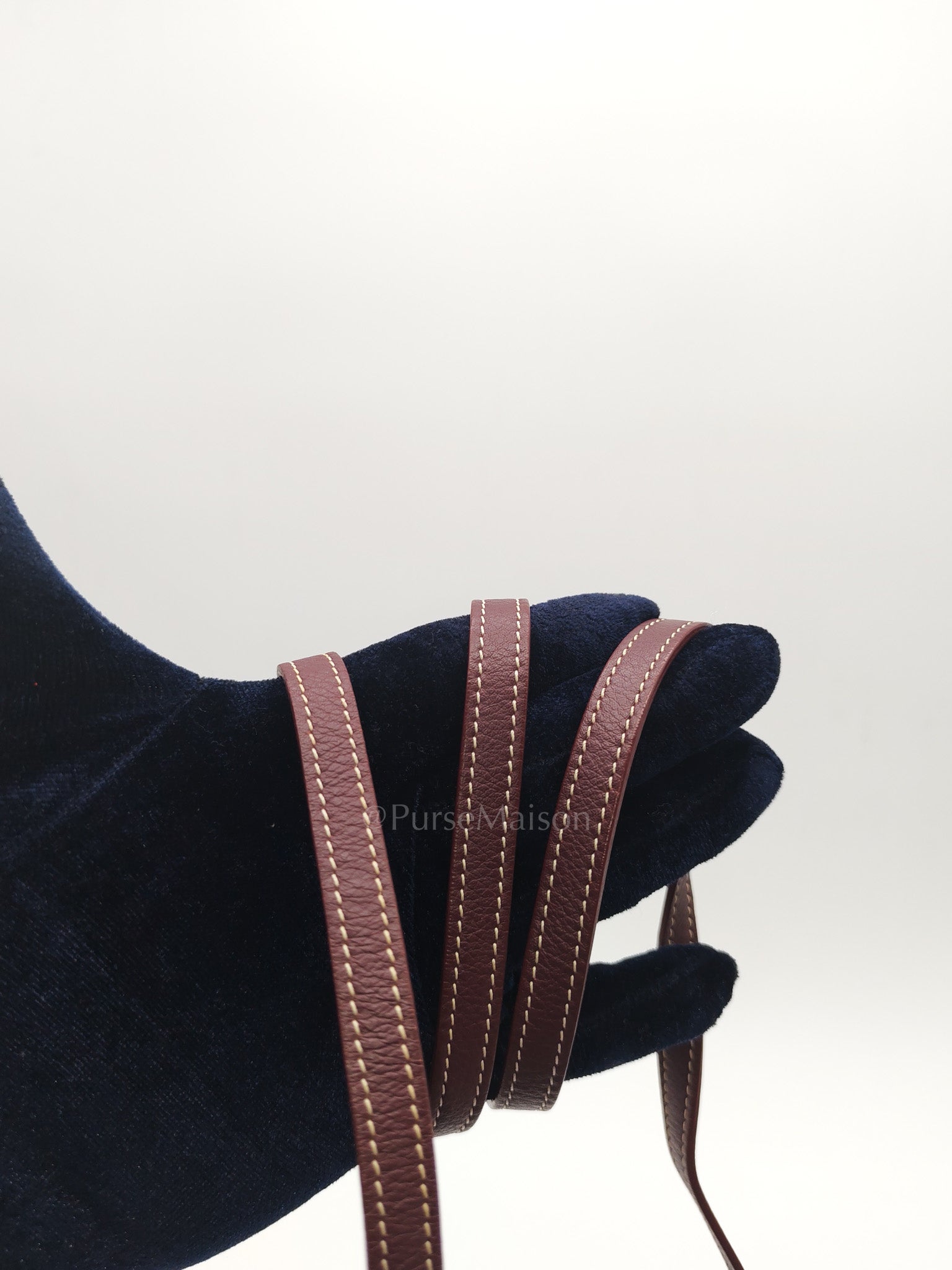 Sac Mini Saigon Souple Bag in Burgunndy Goyardine Canvas | Purse Maison Luxury Bags Shop