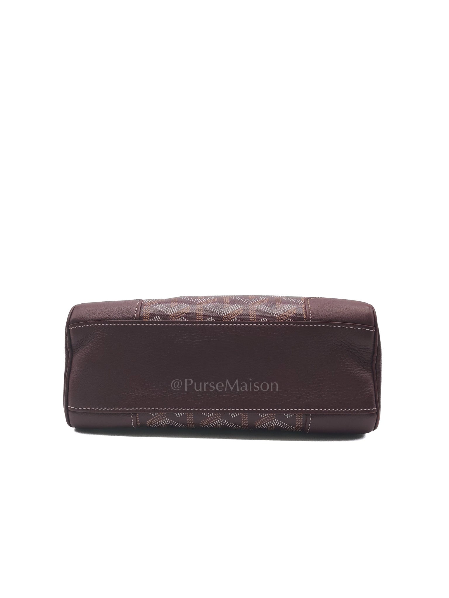 Sac Mini Saigon Souple Bag in Burgunndy Goyardine Canvas | Purse Maison Luxury Bags Shop