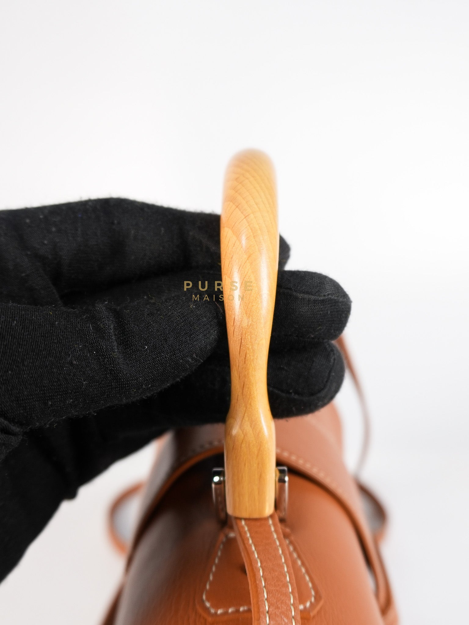 Sac Mini Saigon Souple Bag in Tan & Black Goyardine Canvas | Purse Maison Luxury Bags Shop
