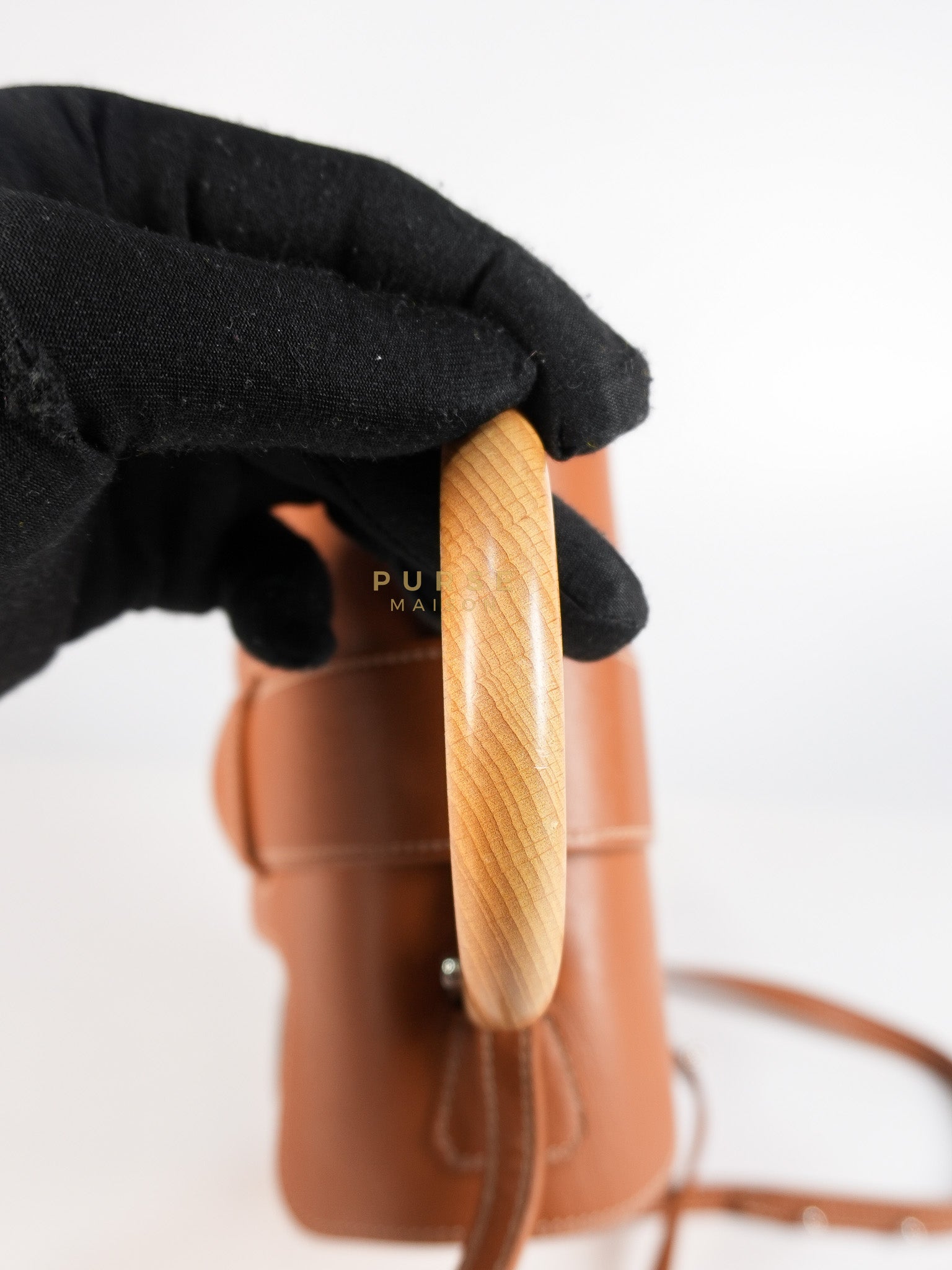 Sac Mini Saigon Souple Bag in Tan & Black Goyardine Canvas | Purse Maison Luxury Bags Shop