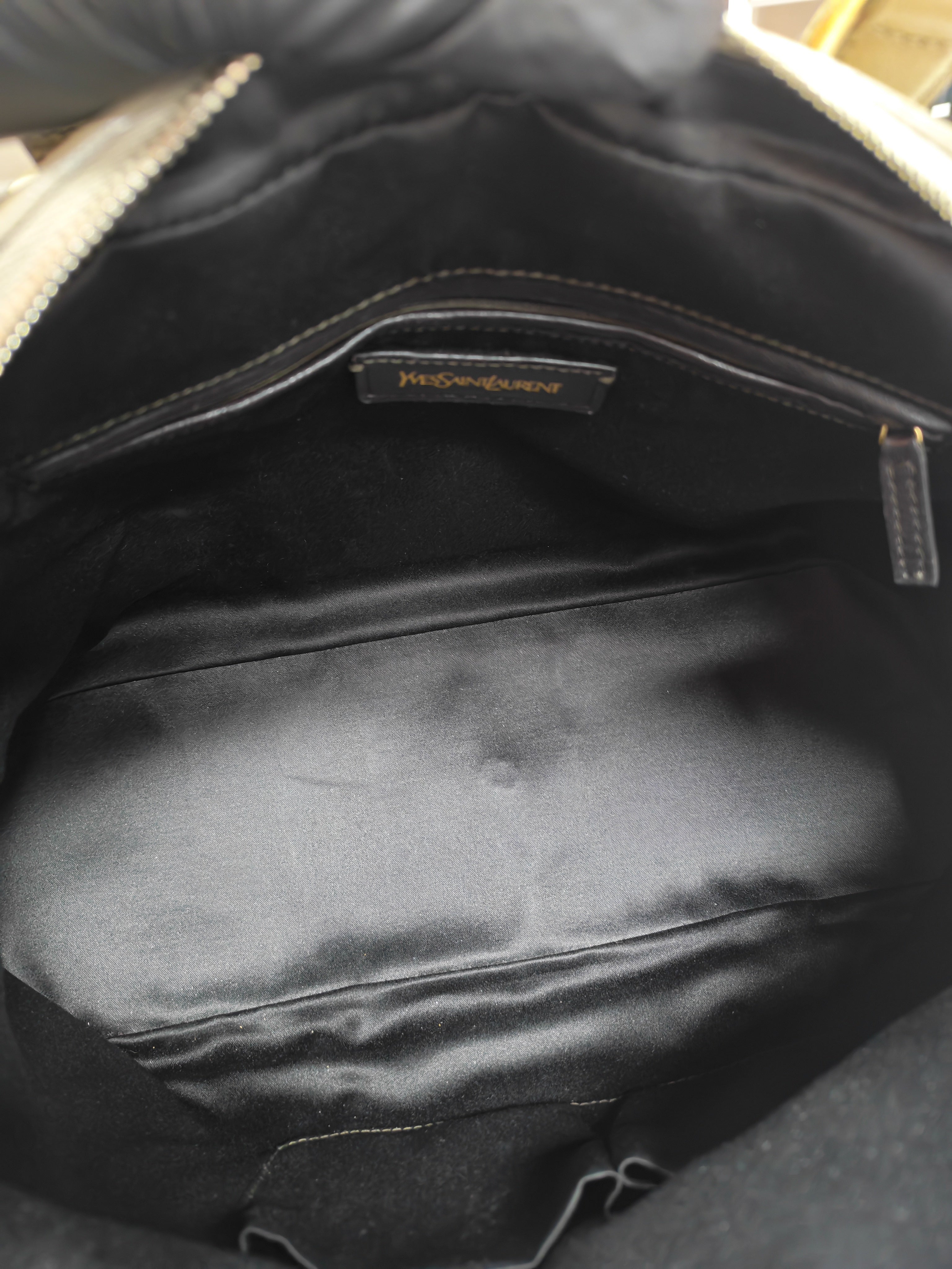 Sac Muse in Dark Beige Calfskin Leather and Aged Gold Hardware | Purse Maison Luxury Bags Shop