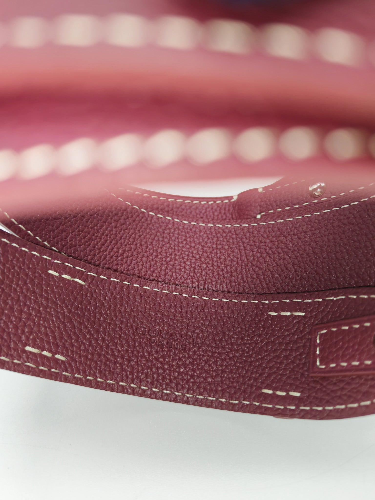 Sac Musette Crossbody Bag PM in Burgundy Goyardine Canvas | Purse Maison Luxury Bags Shop