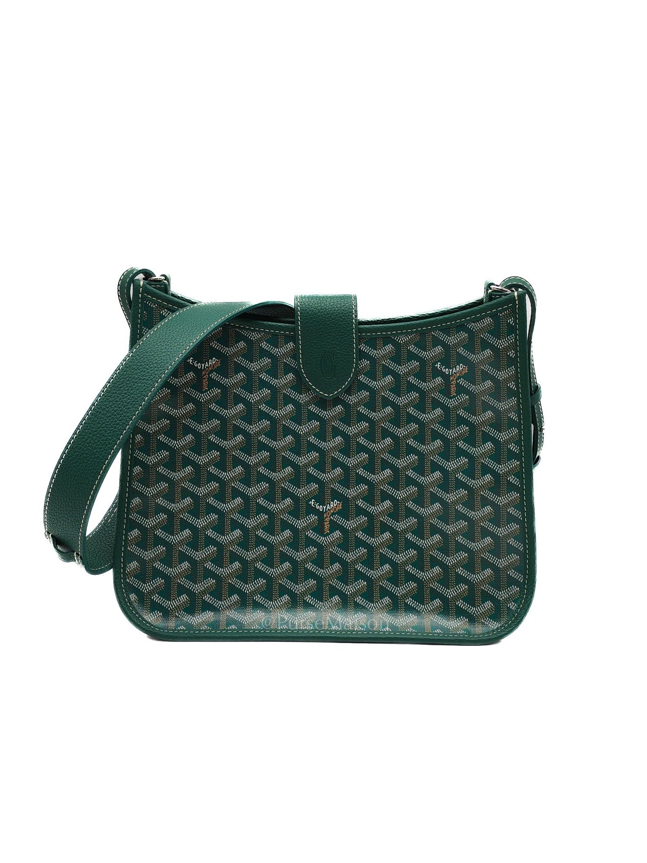 Sac Musette Crossbody Bag PM in Green Goyardine Canvas | Purse Maison Luxury Bags Shop